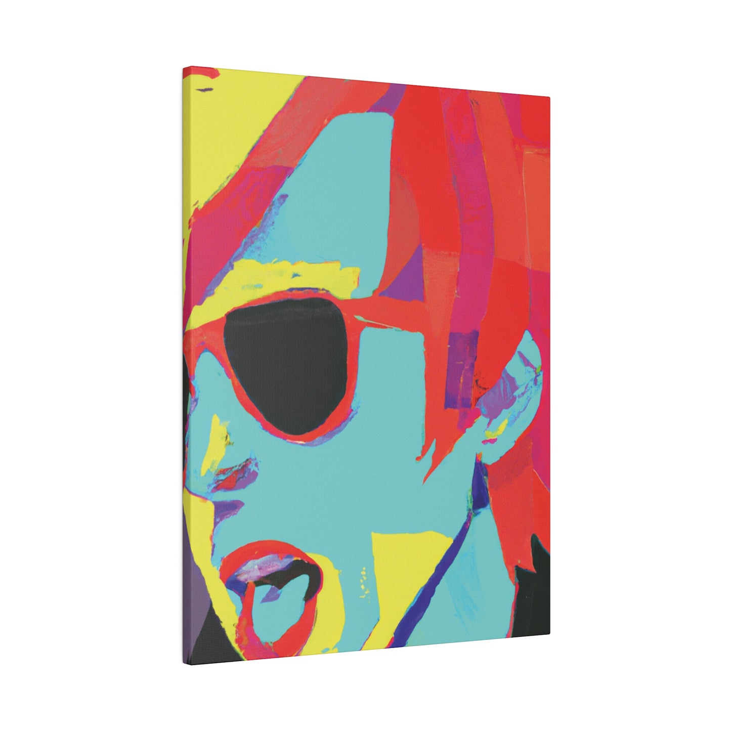 4511A - Rockstar Painting Print | Face | Abstract | Poster | Home Decor | Wall Art | Music Art | Canvas