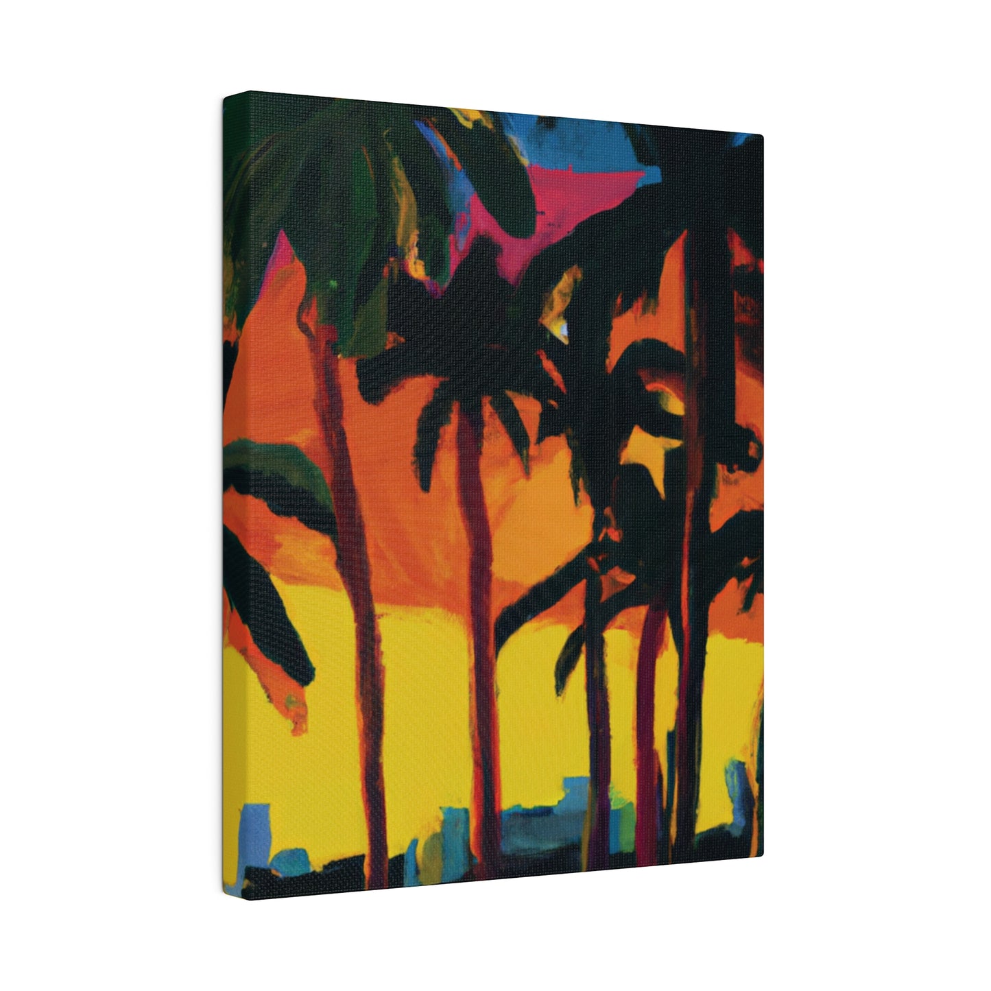 7398G - Miami Beach Sunset Painting Print | Miami | Beach | Sunset | Poster | Home Decor | Wall Art | Canvas