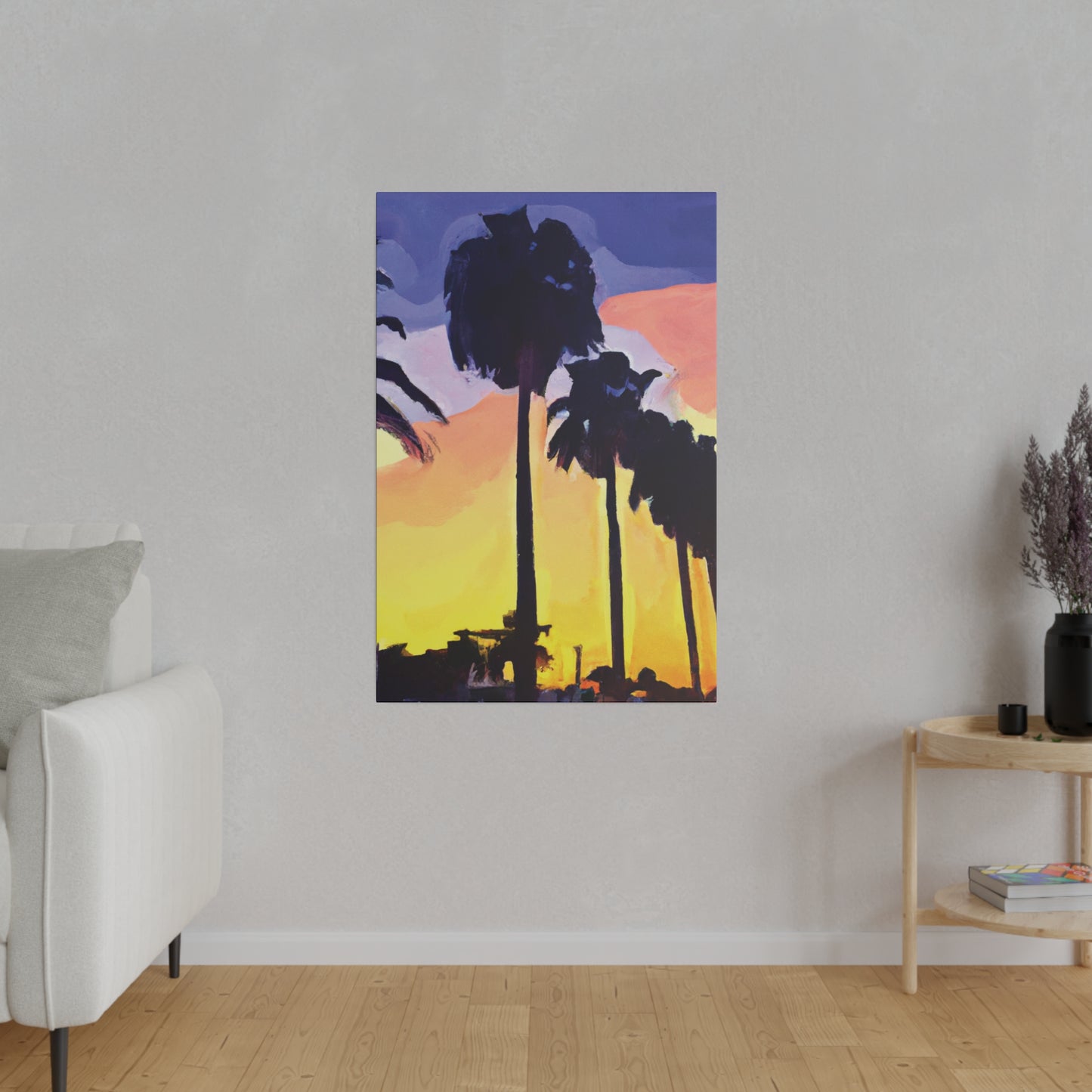 8023Y - Miami Beach Sunset Painting Print | Miami | Beach | Sunset | Poster | Home Decor | Wall Art | Canvas