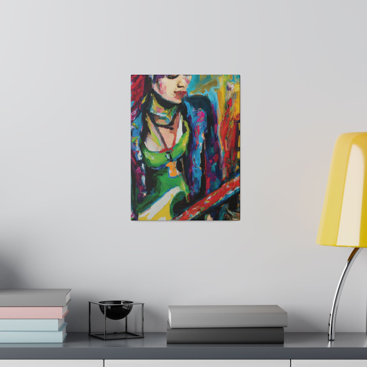 8561U - Rockstar Oil Painting Style Print | Poster | Home Decor | Wall Art | Music Art | Canvas