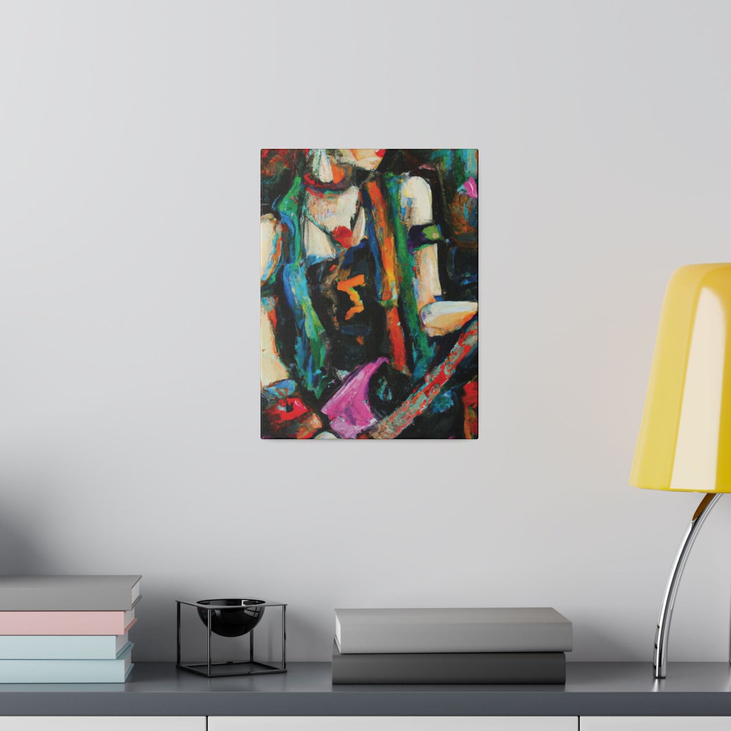 2705X - Rockstar Oil Painting Style Print | Poster | Home Decor | Wall Art | Music Art | Canvas