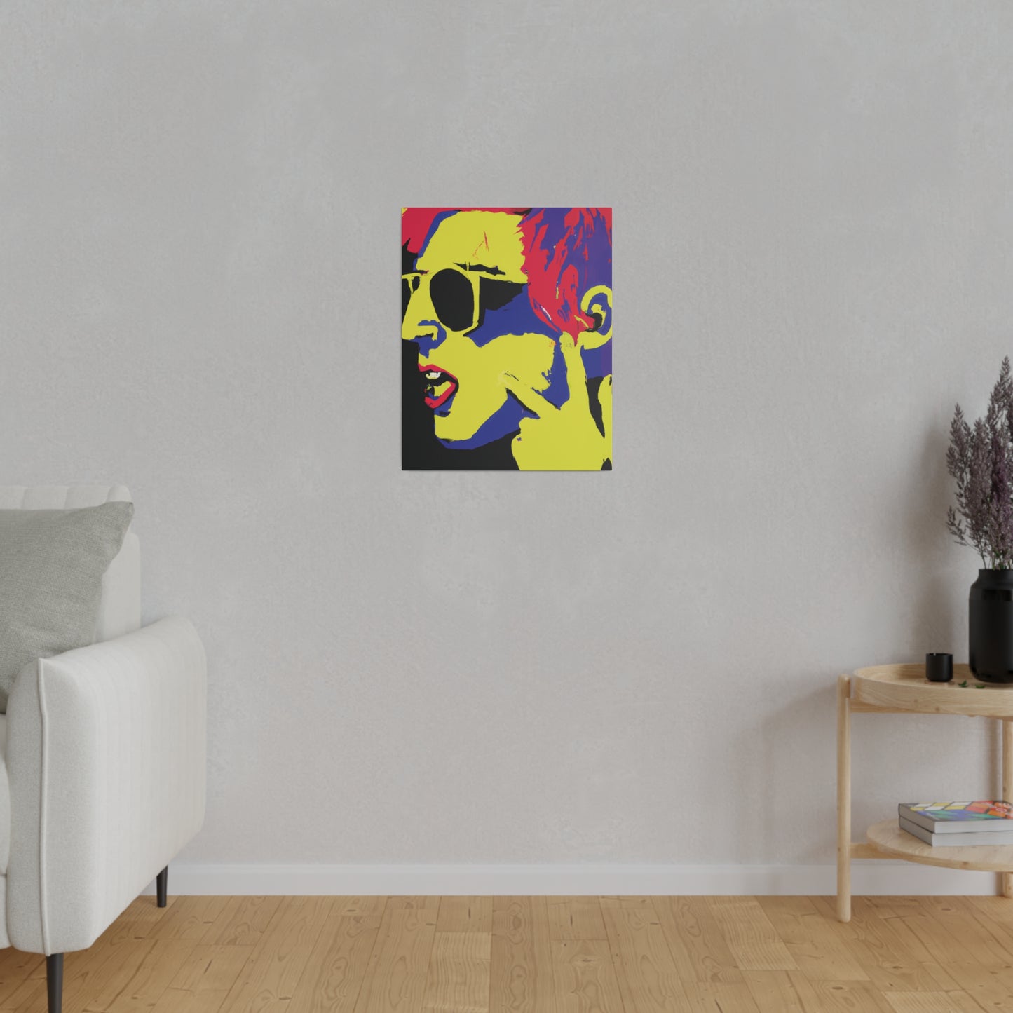 8776P - Rockstar Painting Print | Face | Abstract | Poster | Home Decor | Wall Art | Music Art | Canvas