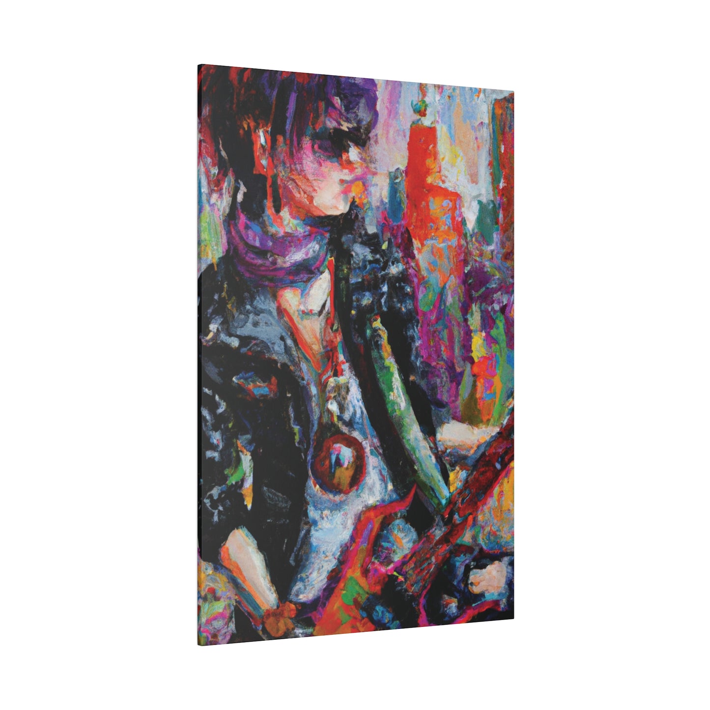 4532P - Rockstar Oil Painting Style Print | Poster | Home Decor | Wall Art | Music Art | Canvas