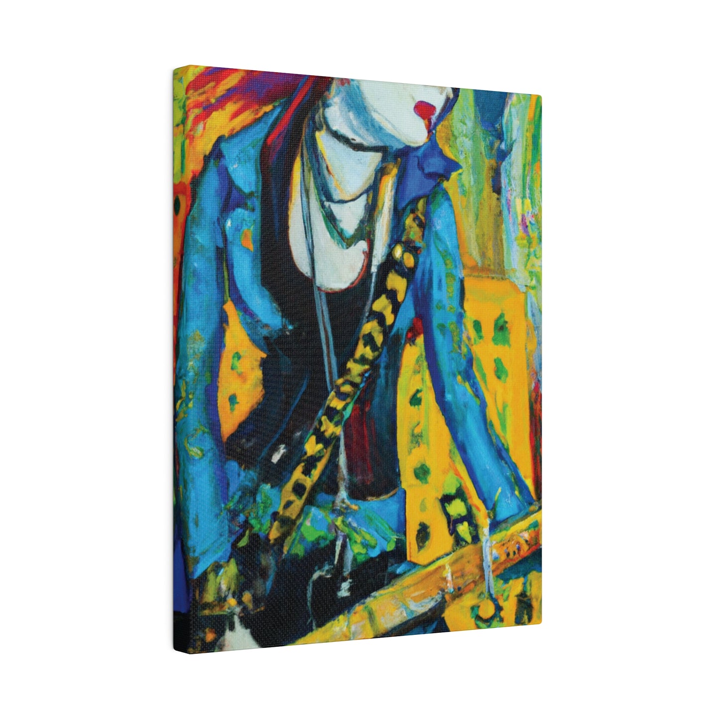 2344X - Rockstar Oil Painting Style Print | Poster | Home Decor | Wall Art | Music Art | Canvas