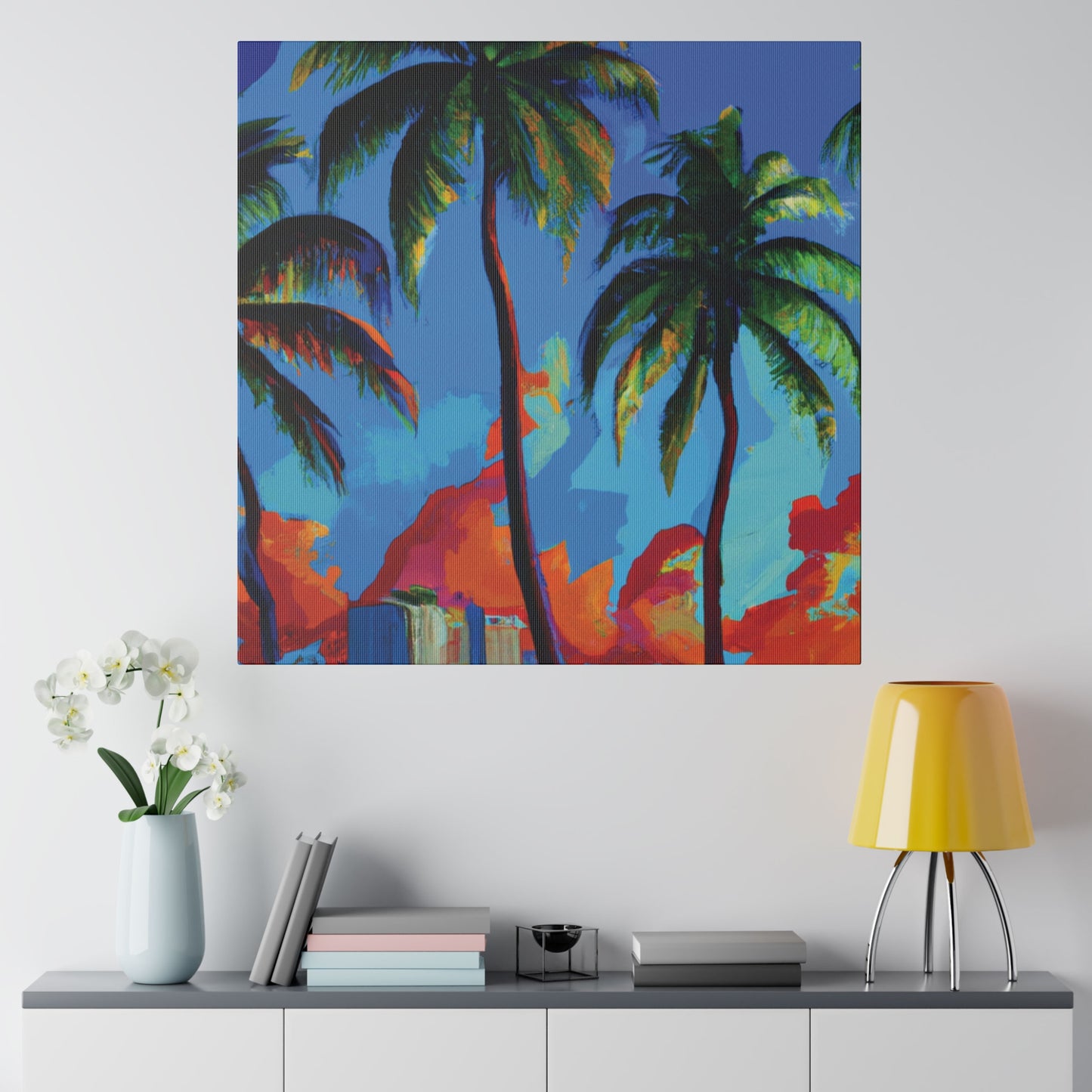 7382G - Miami Beach Sunset Painting Print | Miami | Beach | Sunset | Poster | Home Decor | Wall Art | Canvas