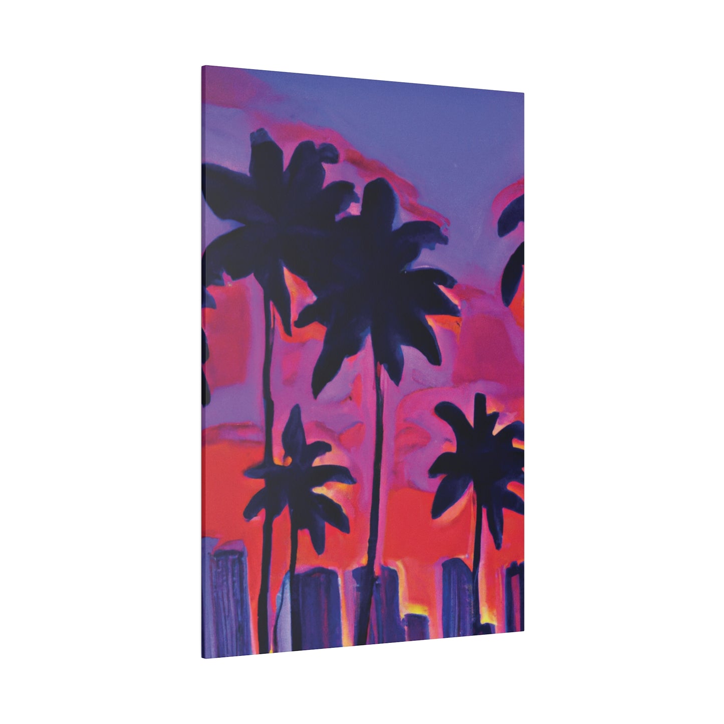 641R - Miami Beach Sunset Painting Print | Miami | Beach | Sunset | Poster | Home Decor | Wall Art | Canvas