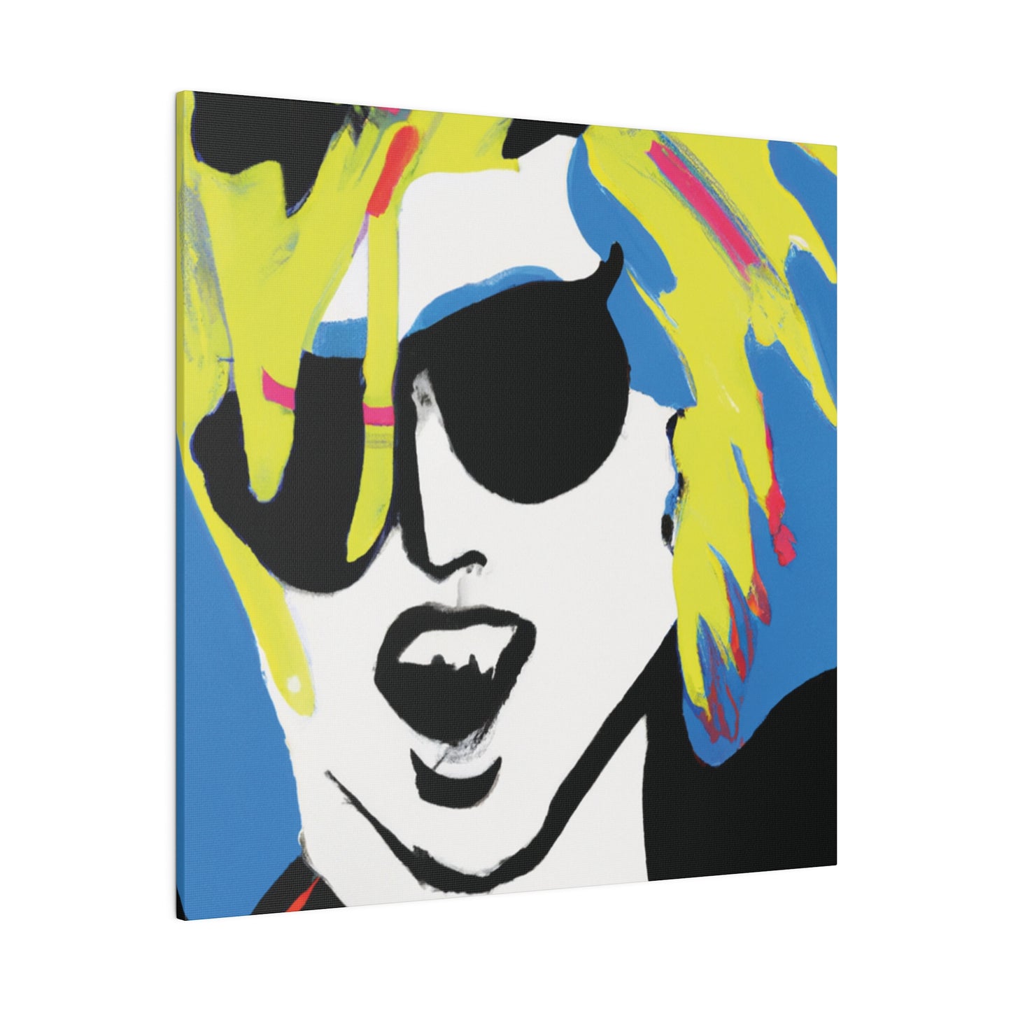 7500X - Rockstar Painting Print | Face | Abstract | Poster | Home Decor | Wall Art | Music Art | Canvas