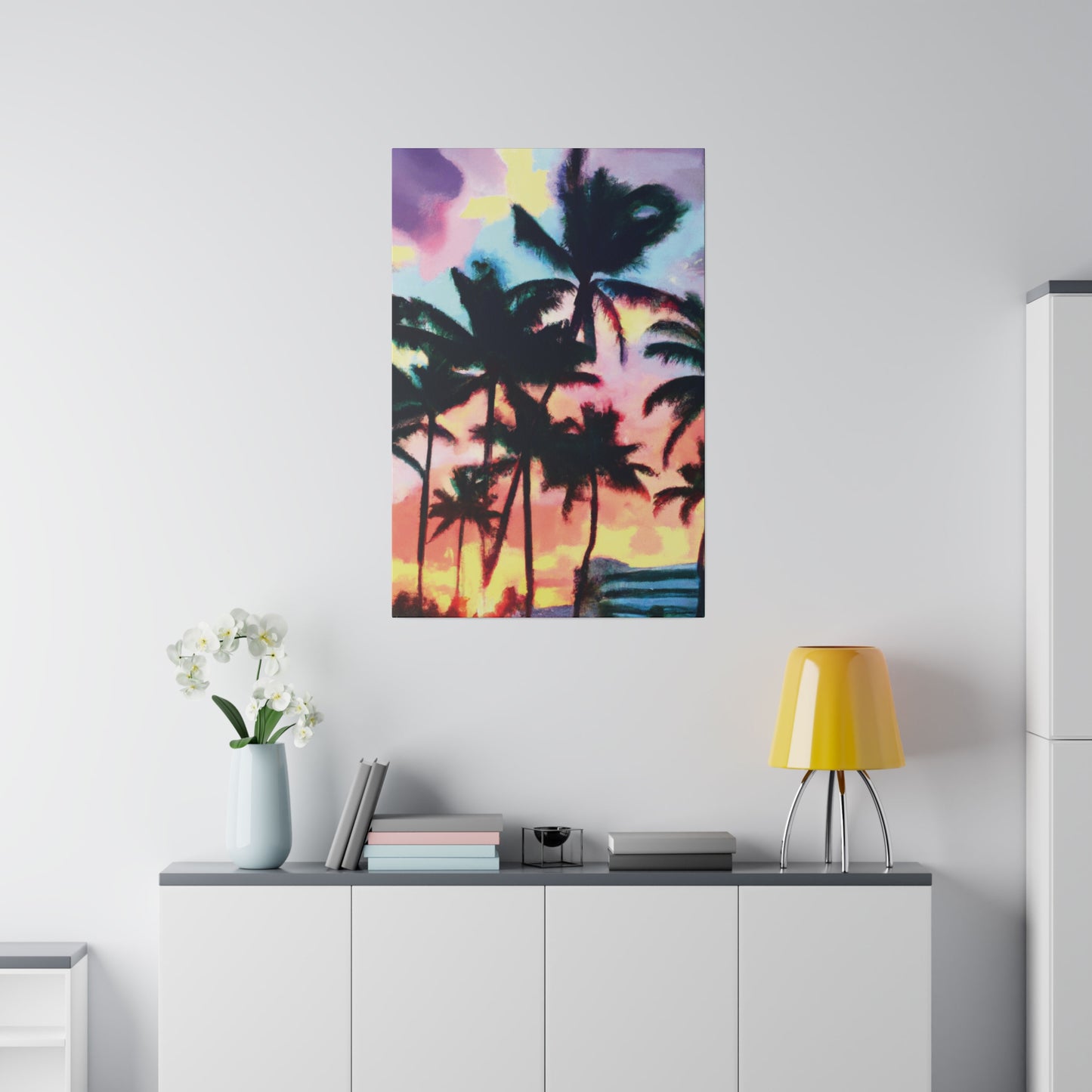 5231V - Miami Beach Sunset Painting Print | Miami | Beach | Sunset | Poster | Home Decor | Wall Art | Canvas