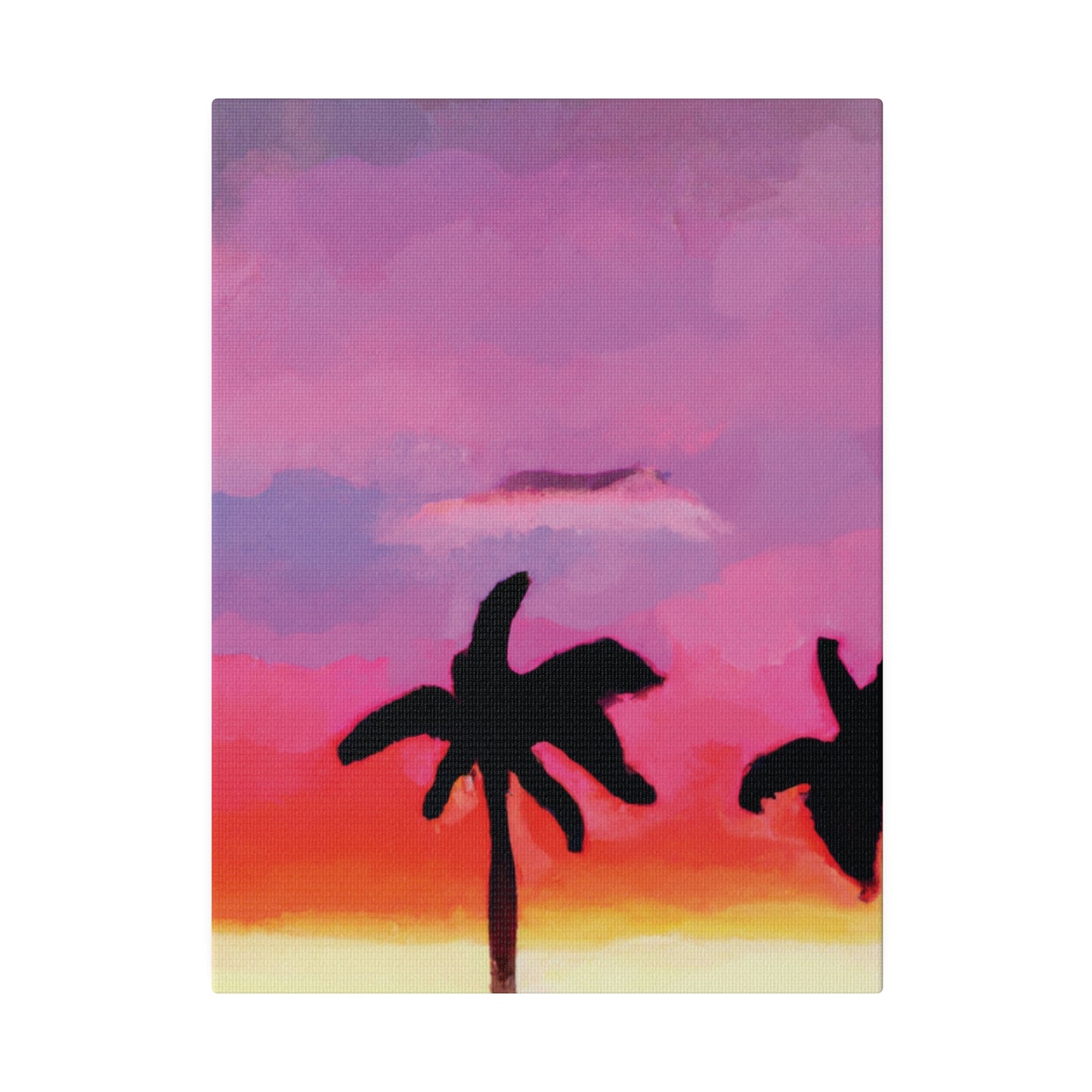 4393K - Miami Beach Sunset Painting Print | Miami | Beach | Sunset | Poster | Home Decor | Wall Art | Canvas