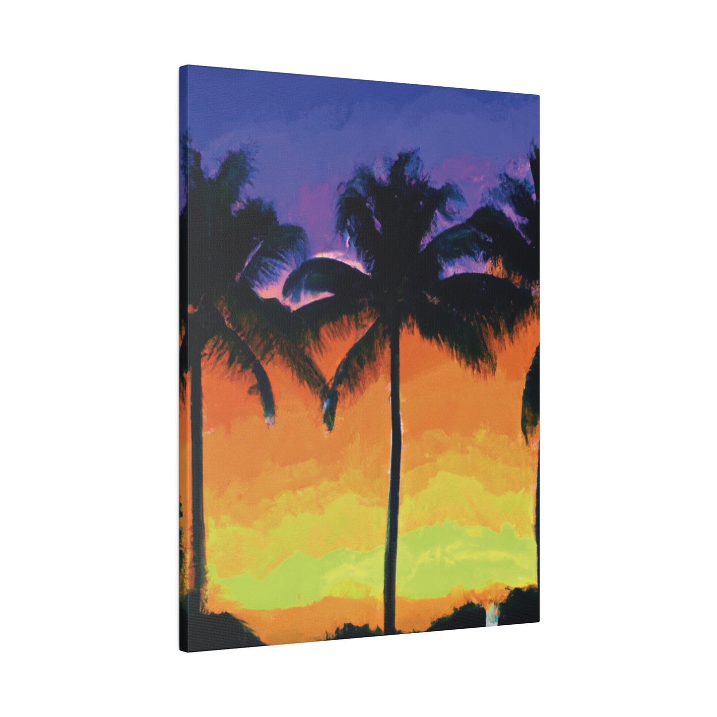 6354V - Miami Beach Sunset Painting Print | Miami | Beach | Sunset | Poster | Home Decor | Wall Art | Canvas