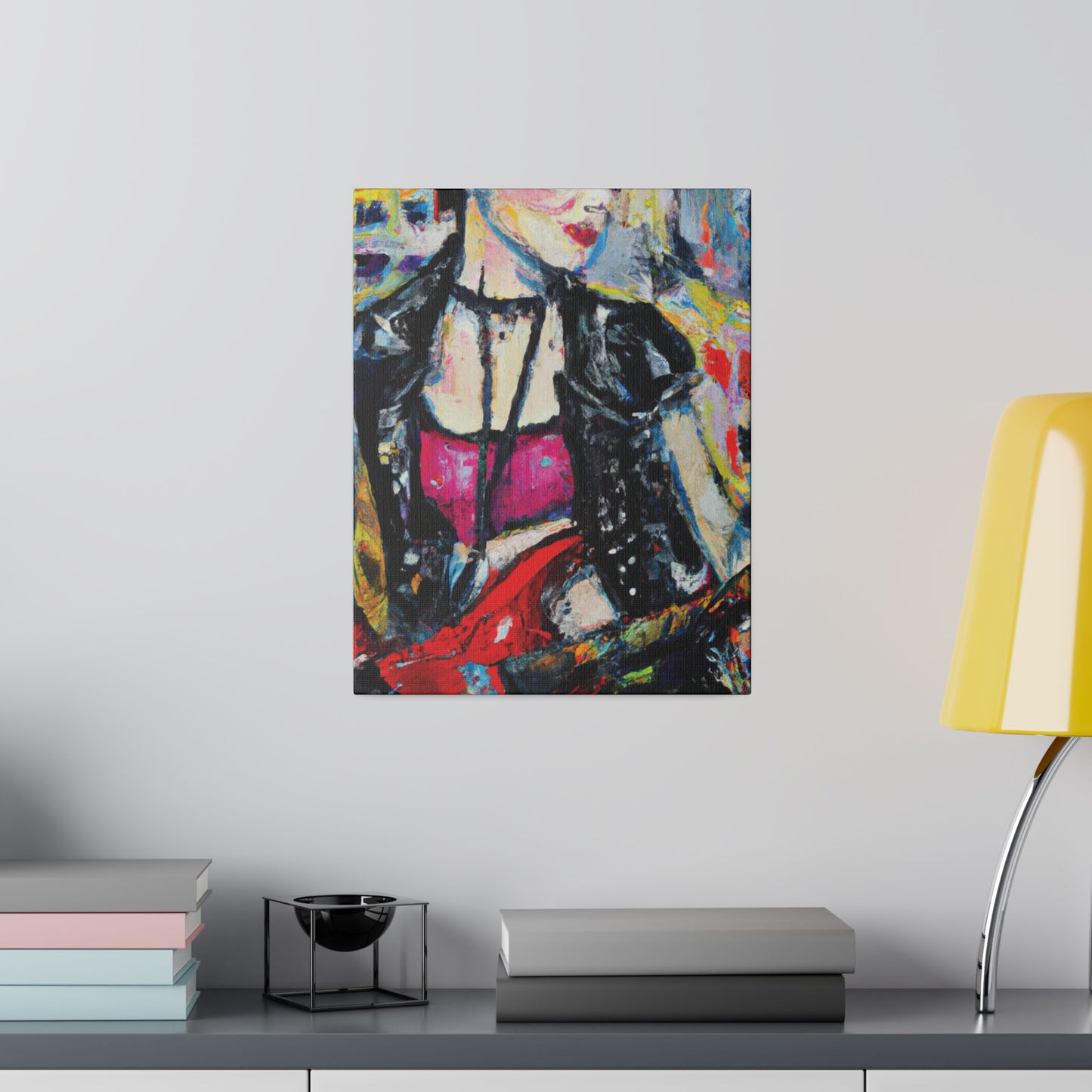 6167B - Rockstar Oil Painting Style Print | Poster | Home Decor | Wall Art | Music Art | Canvas