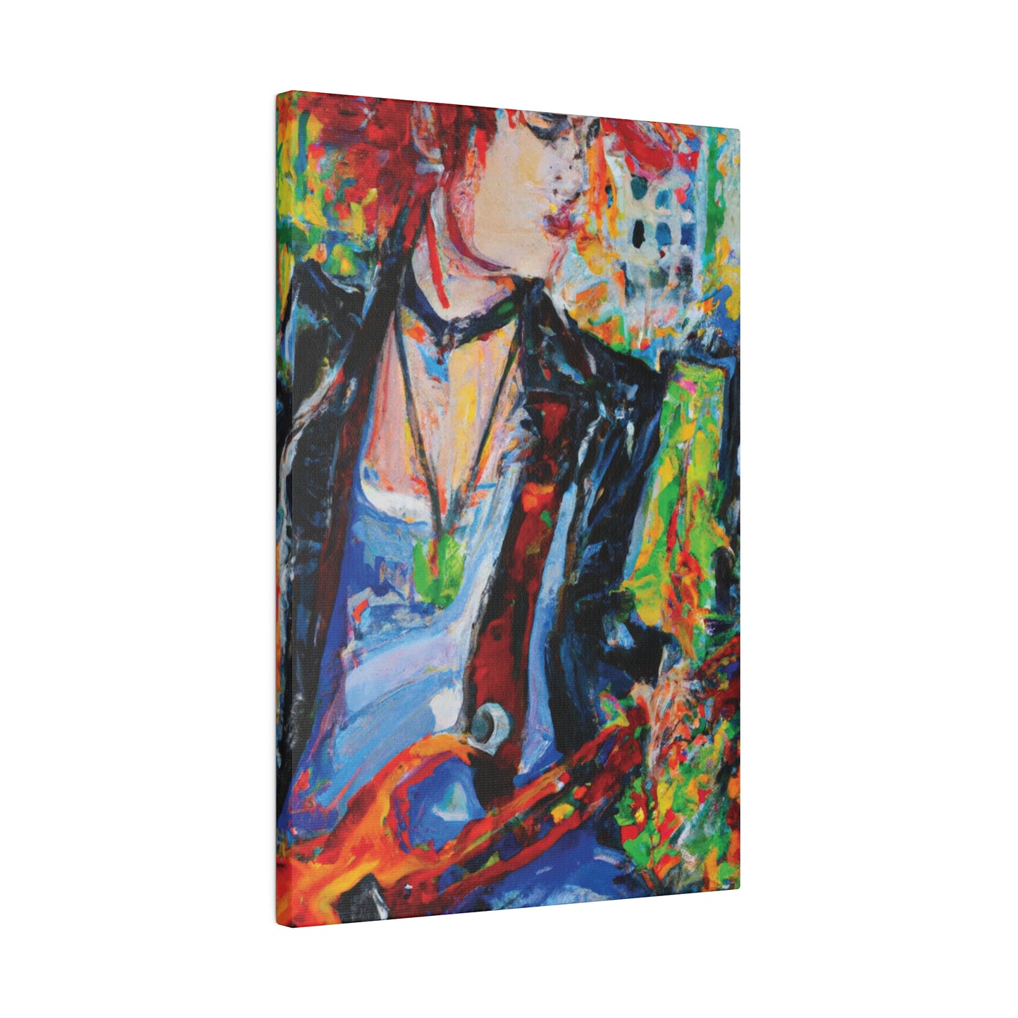 9144X - Rockstar Oil Painting Style Print | Poster | Home Decor | Wall Art | Music Art | Canvas