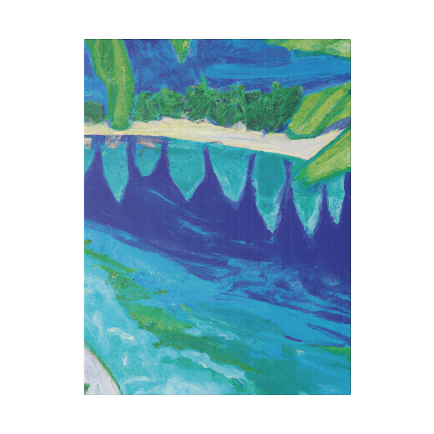 4845E - Bahamas Ocean Painting Print | Bahamas | Ocean | Beach | Poster | Home Decor | Wall Art | Canvas