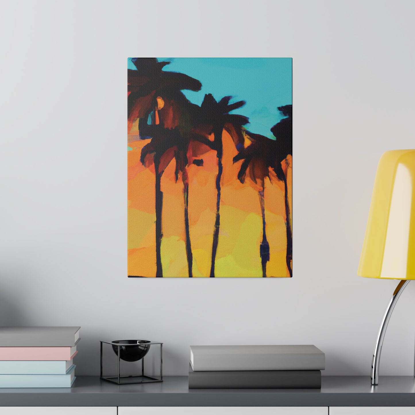 3606O - Miami Beach Sunset Painting Print | Miami | Beach | Sunset | Poster | Home Decor | Wall Art | Canvas