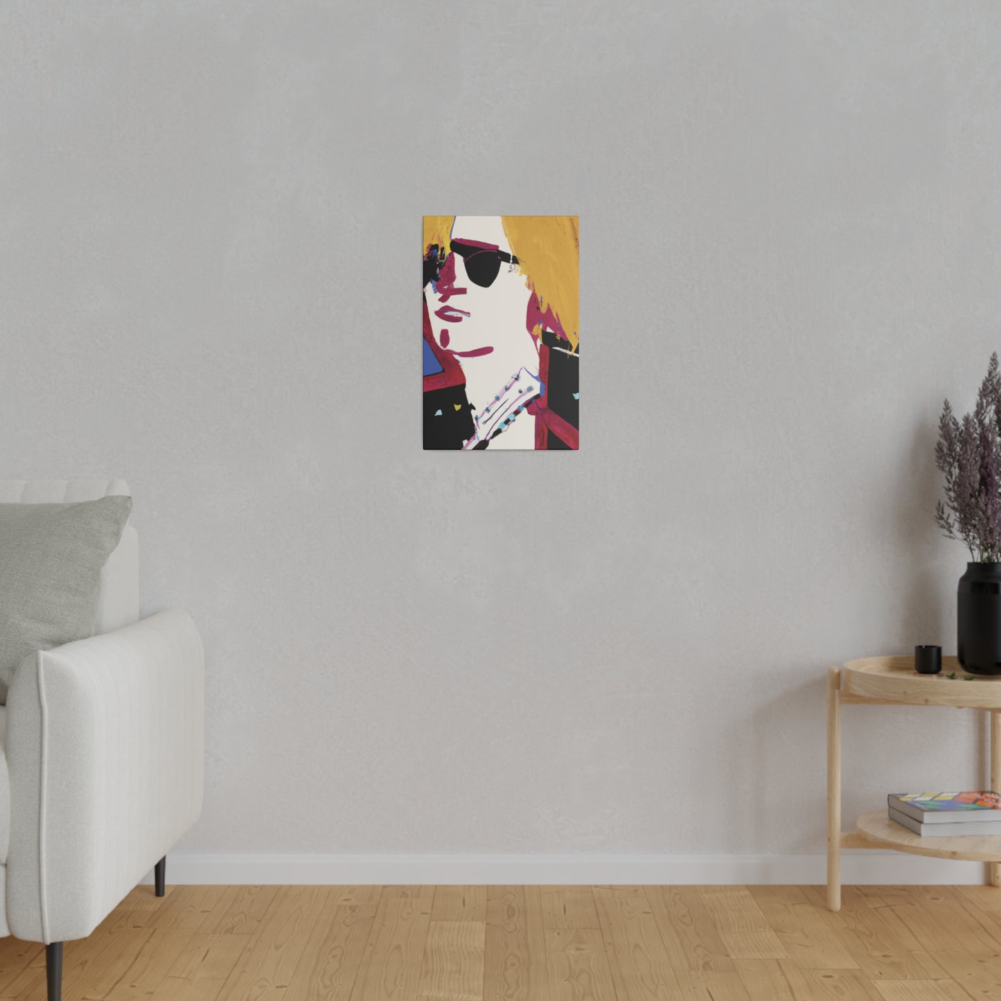 8305A - Rockstar Painting Print | Face | Abstract | Poster | Home Decor | Wall Art | Music Art | Canvas