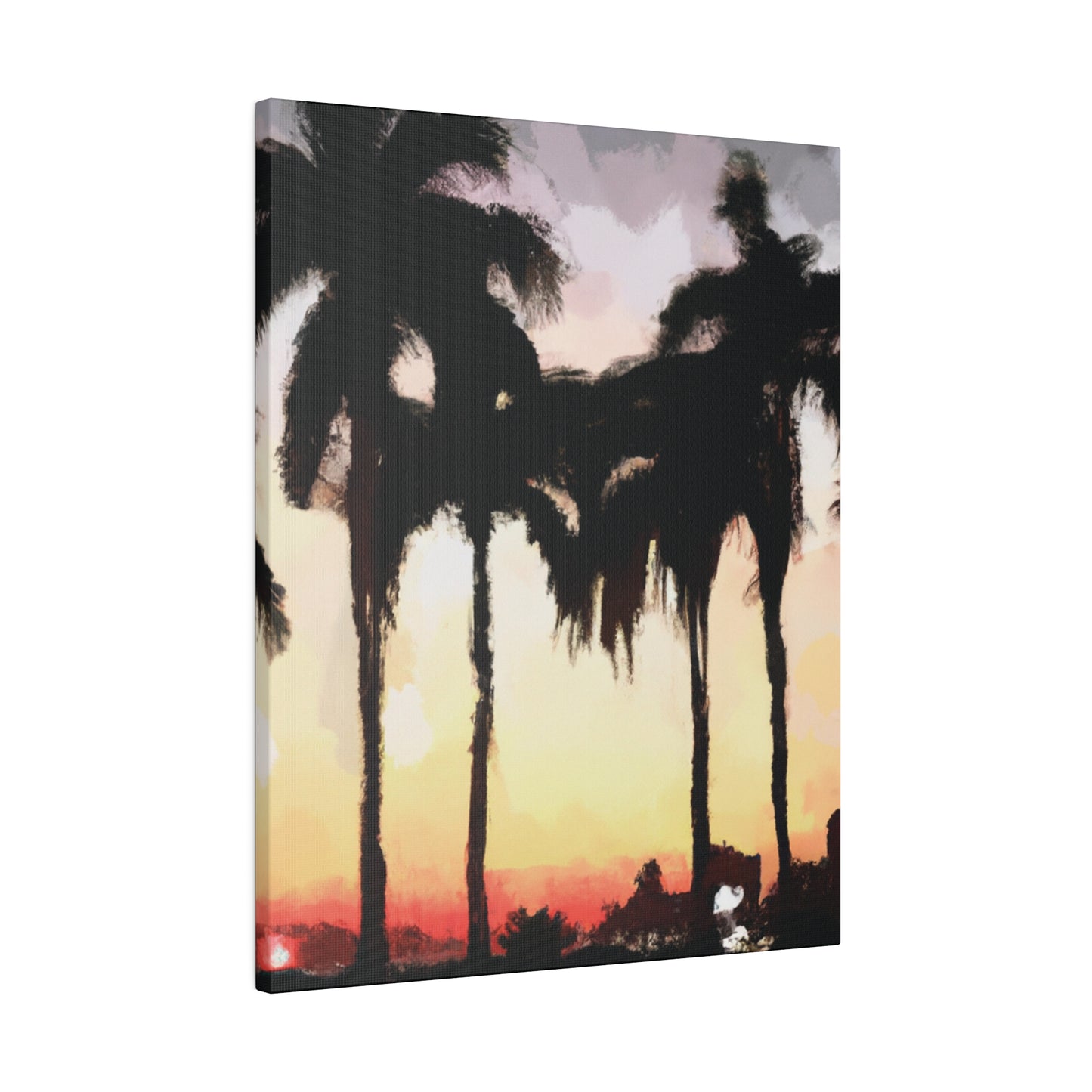 4763J - Miami Beach Sunset Painting Print | Miami | Beach | Sunset | Poster | Home Decor | Wall Art | Canvas