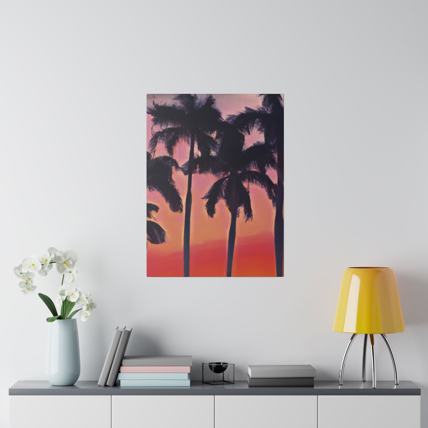 7239V - Miami Beach Sunset Painting Print | Miami | Beach | Sunset | Poster | Home Decor | Wall Art | Canvas