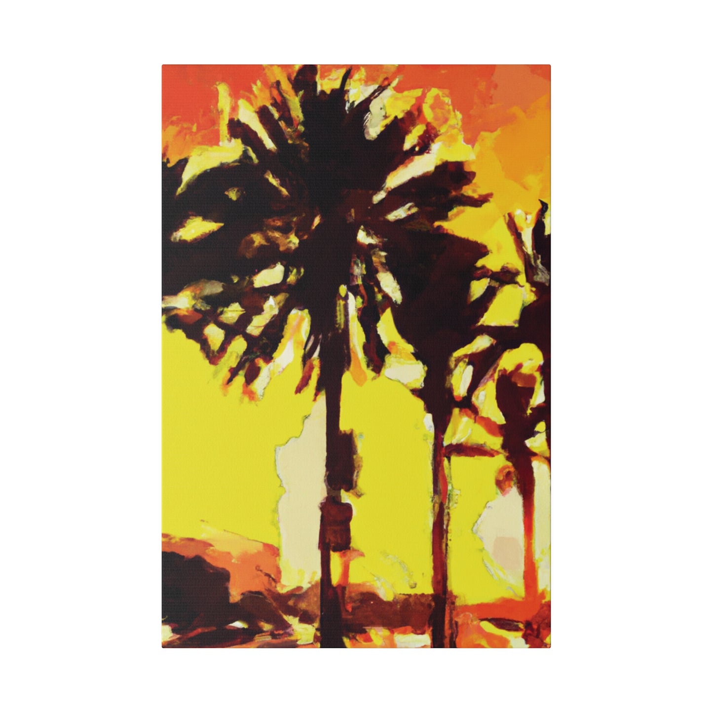 8336Q - Miami Beach Sunset Painting Print | Miami | Beach | Sunset | Poster | Home Decor | Wall Art | Canvas