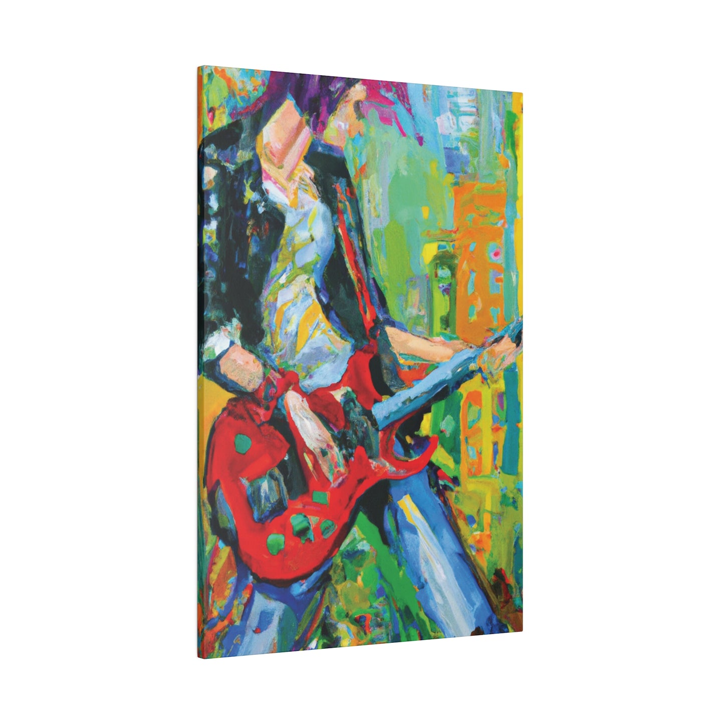 7369K - Rockstar Oil Painting Style Print | Poster | Home Decor | Wall Art | Music Art | Canvas