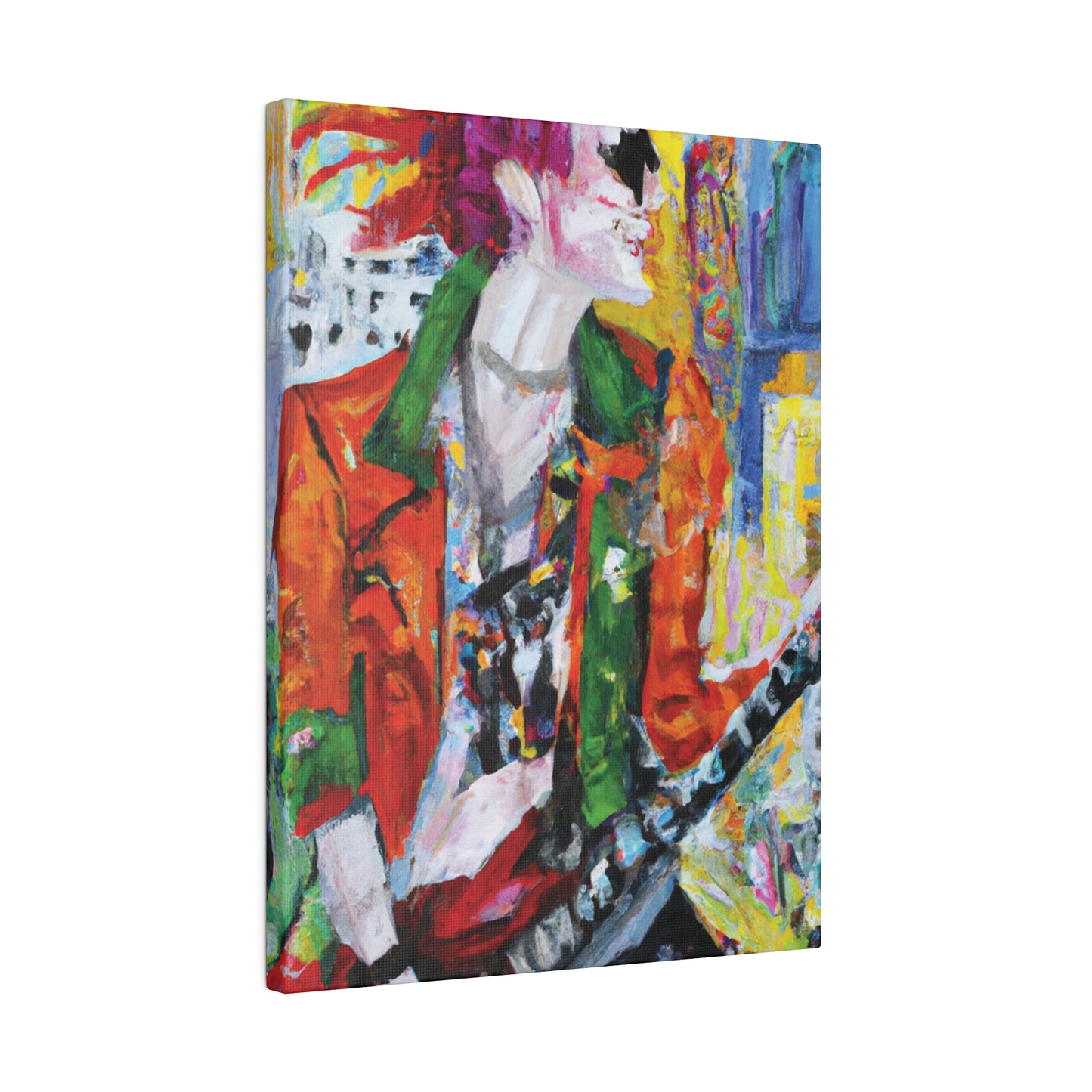 8997X - Rockstar Oil Painting Style Print | Poster | Home Decor | Wall Art | Music Art | Canvas