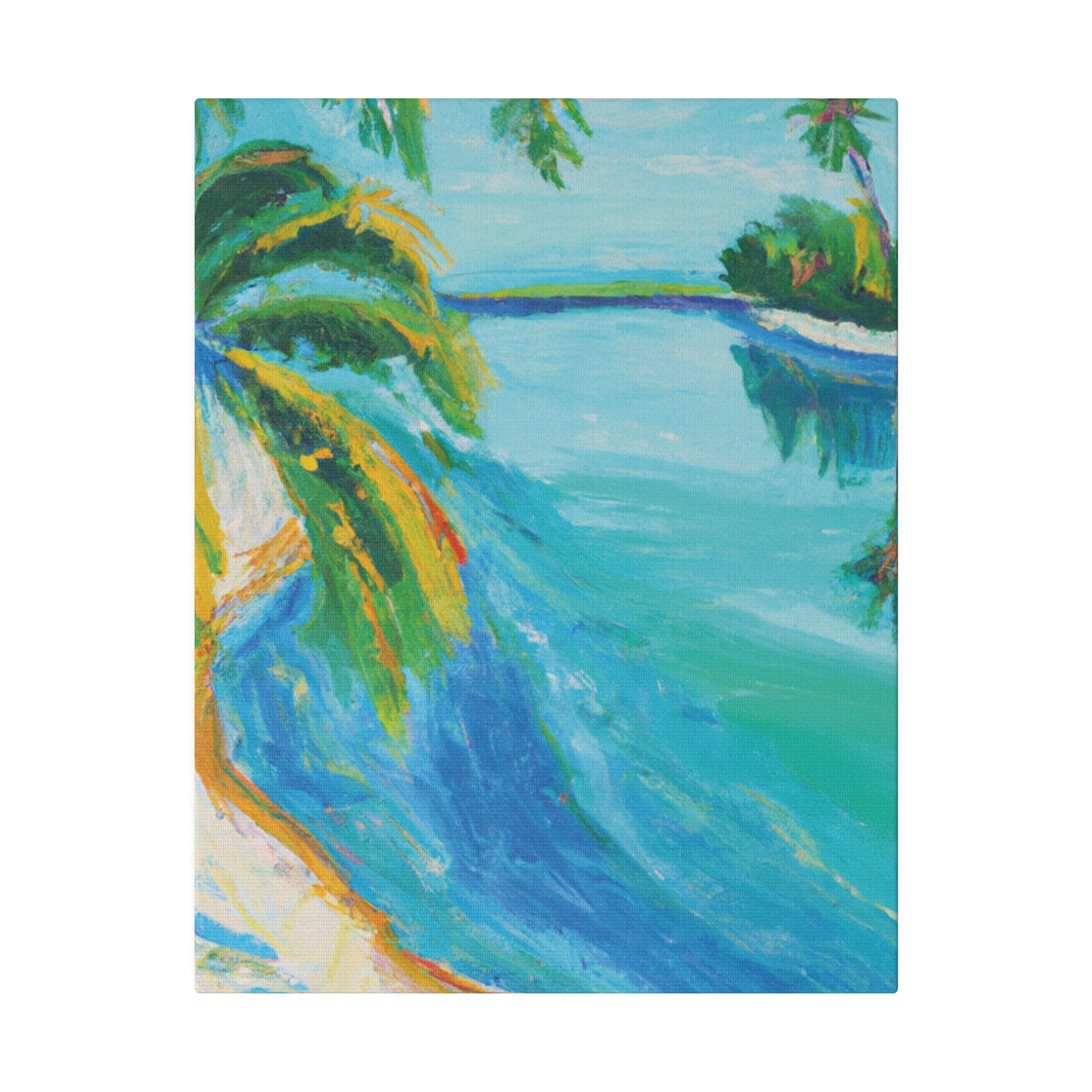 5339K - Bahamas Ocean Painting Print | Bahamas | Ocean | Beach | Poster | Home Decor | Wall Art | Canvas