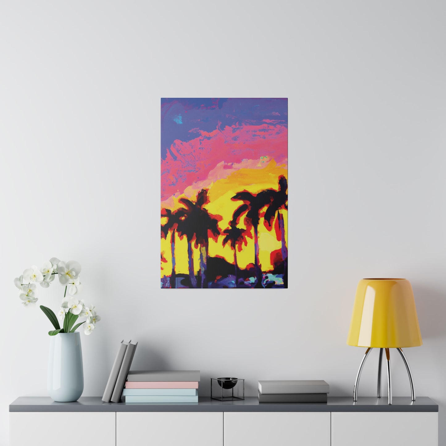 9284G - Miami Beach Sunset Painting Print | Miami | Beach | Sunset | Poster | Home Decor | Wall Art | Canvas