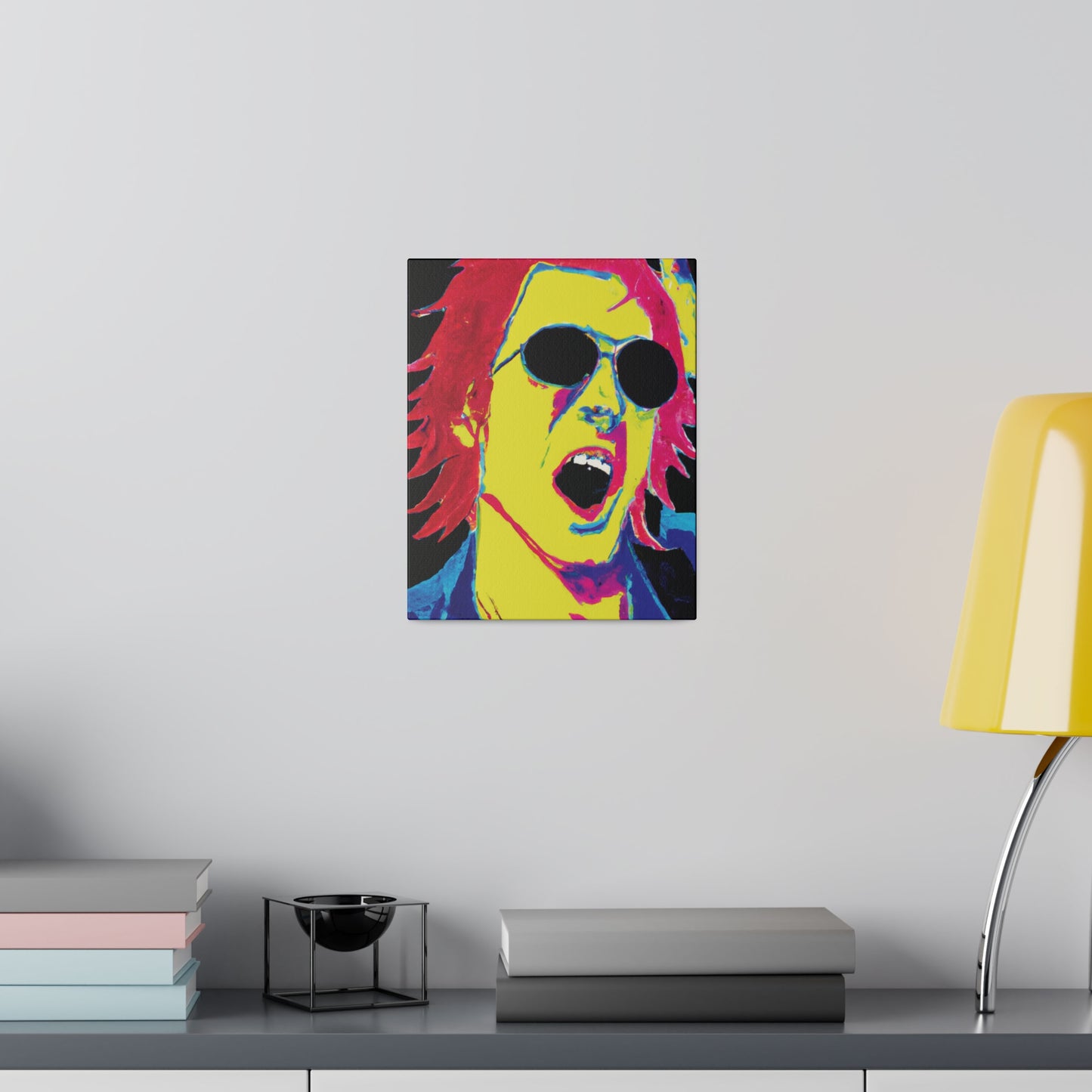 3158P - Rockstar Painting Print | Face | Abstract | Poster | Home Decor | Wall Art | Music Art | Canvas