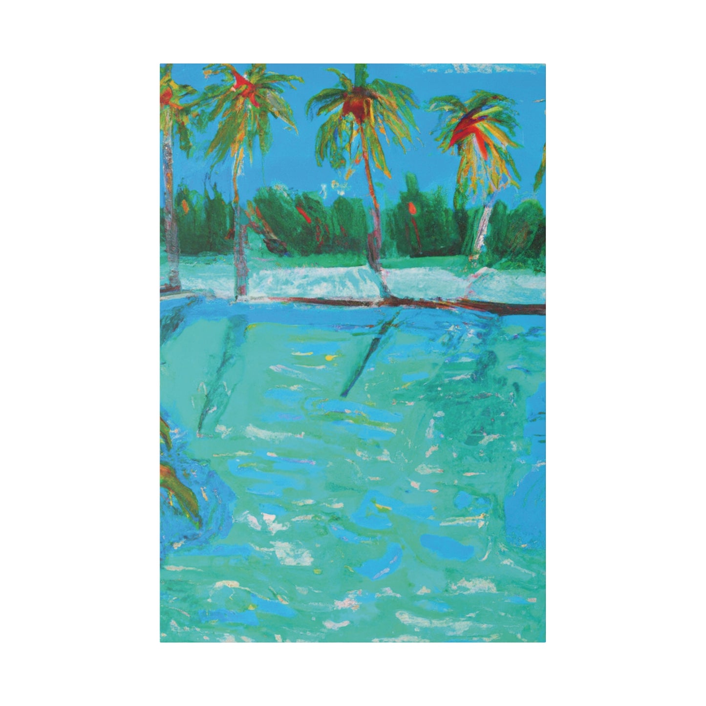 8483P - Bahamas Ocean Painting Print | Bahamas | Ocean | Beach | Poster | Home Decor | Wall Art | Canvas