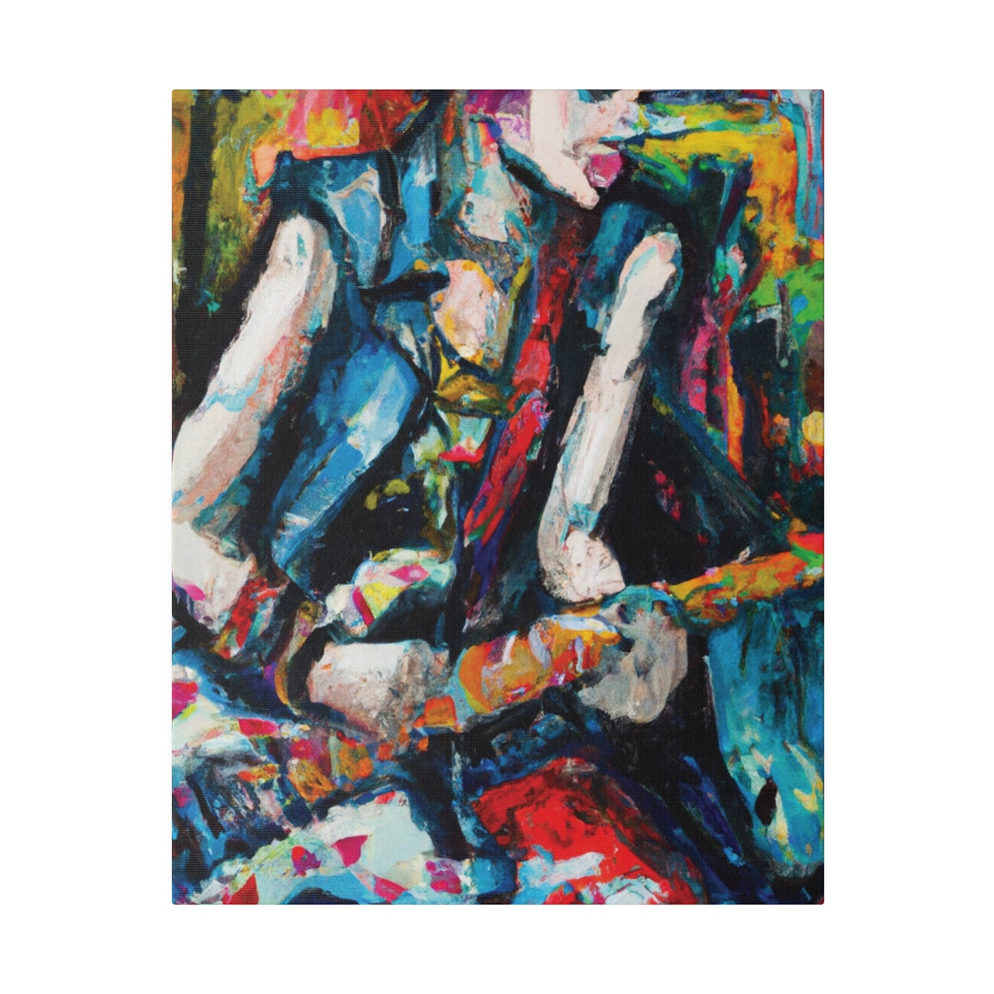 4521T - Rockstar Oil Painting Style Print | Poster | Home Decor | Wall Art | Music Art | Canvas