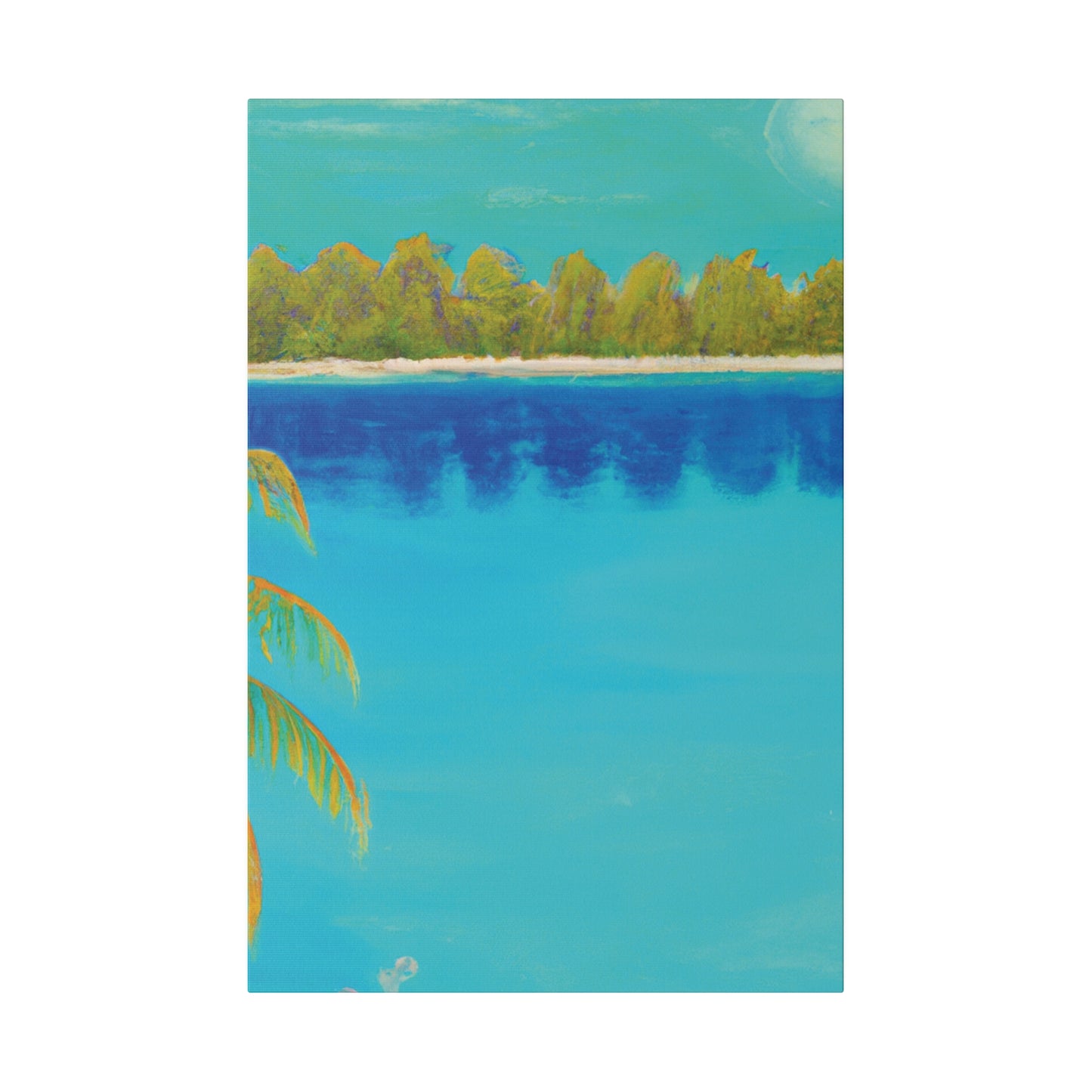 9134K - Bahamas Ocean Painting Print | Bahamas | Ocean | Beach | Poster | Home Decor | Wall Art | Canvas