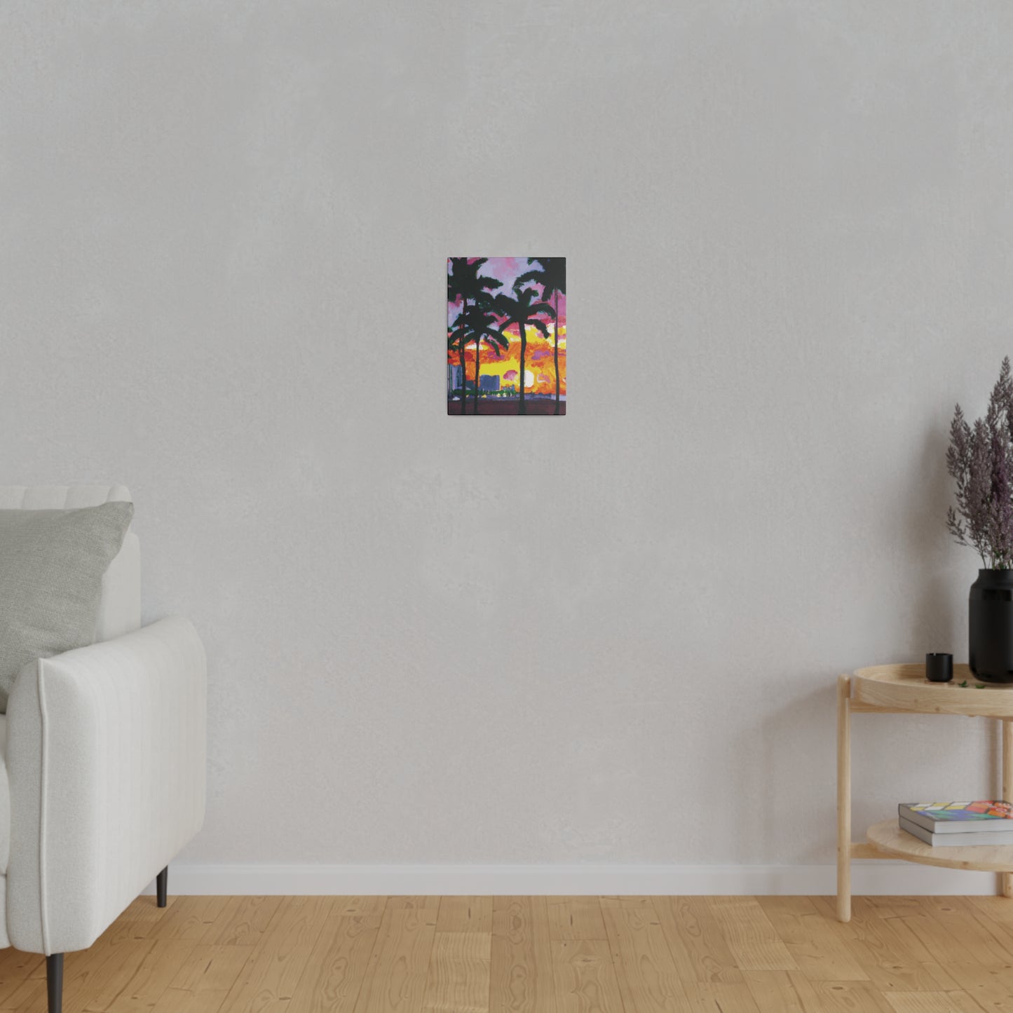 6342T - Miami Beach Sunset Painting Print | Miami | Beach | Sunset | Poster | Home Decor | Wall Art | Canvas
