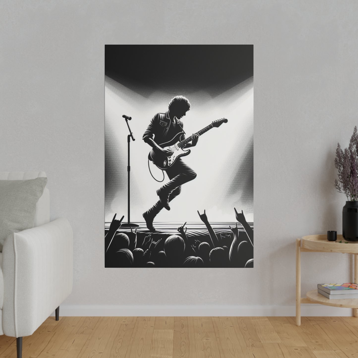 5472J - music art work, rockstar gifts, musician gift ideas, guitar art work, guitar artwork, guitar wall art canvas, playing guitar, decor