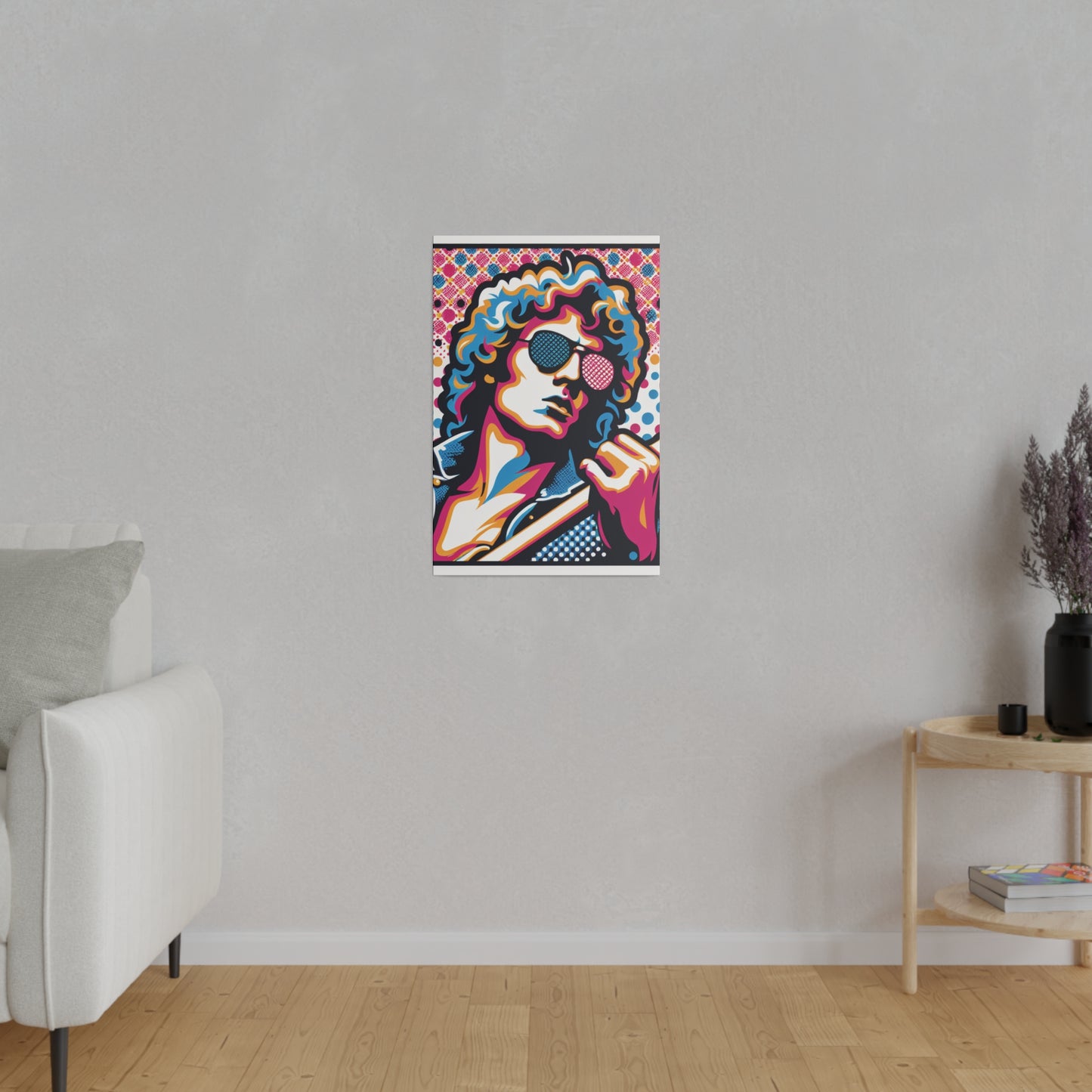 3572X - Rockstar Painting Print | Face | Abstract | Poster | Home Decor | Wall Art | Music Art | Canvas