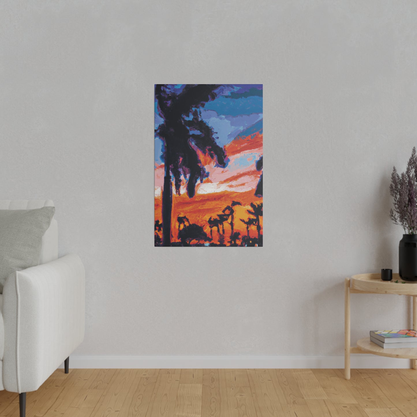 2761V - Miami Beach Sunset Painting Print | Miami | Beach | Sunset | Poster | Home Decor | Wall Art | Canvas