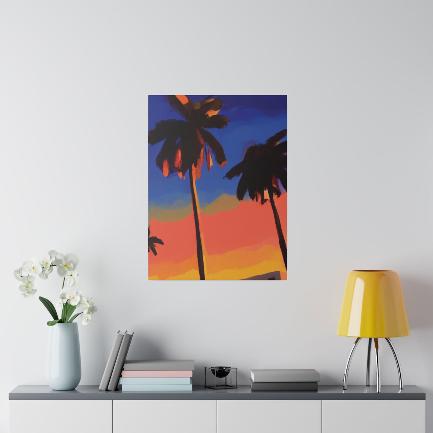 9562Q - Miami Beach Sunset Painting Print | Miami | Beach | Sunset | Poster | Home Decor | Wall Art | Canvas