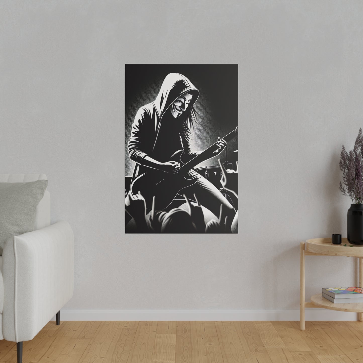 3569Z - music art work, rockstar gifts, musician gift ideas, guitar art work, guitar artwork, guitar wall art canvas, playing guitar, decor