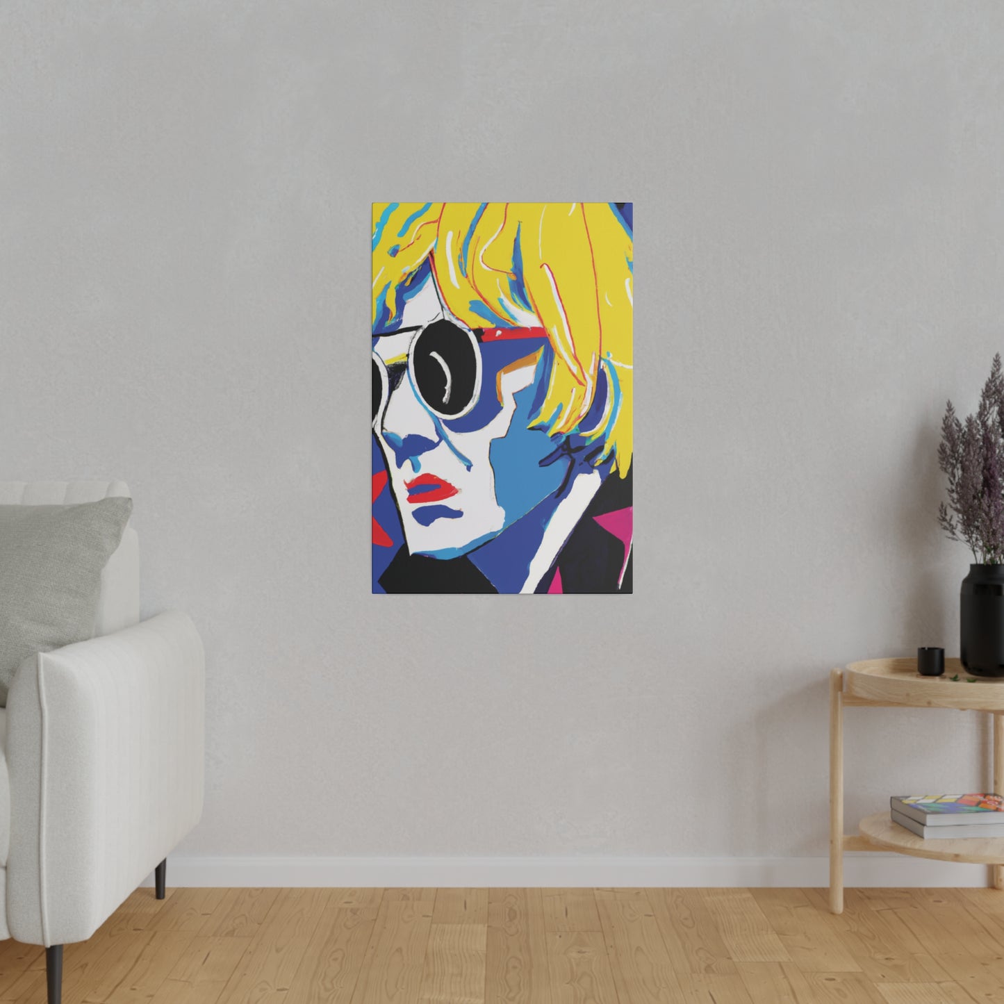 6259E - Rockstar Painting Print | Face | Abstract | Poster | Home Decor | Wall Art | Music Art | Canvas