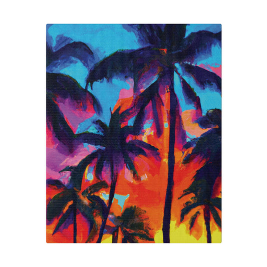 4672F - Miami Beach Sunset Painting Print | Miami | Beach | Sunset | Poster | Home Decor | Wall Art | Canvas