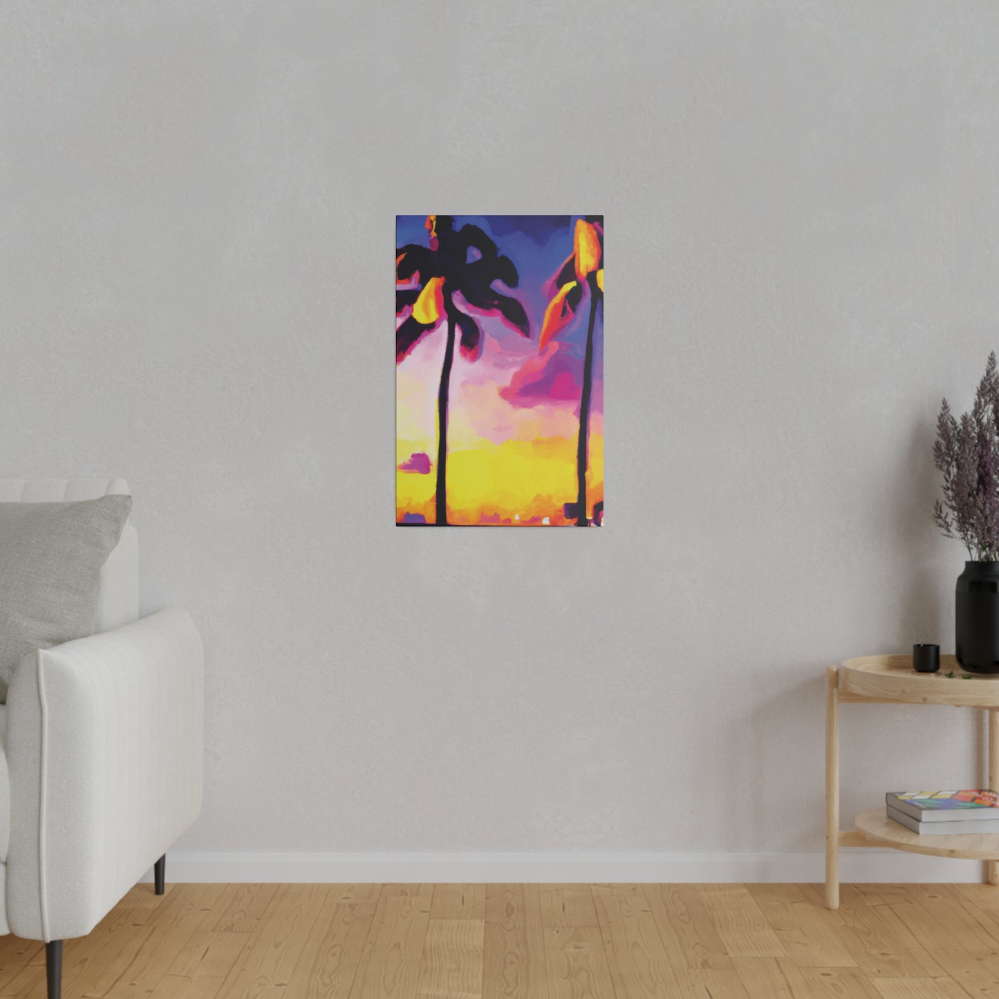 839P - Miami Beach Sunset Painting Print | Miami | Beach | Sunset | Poster | Home Decor | Wall Art | Canvas