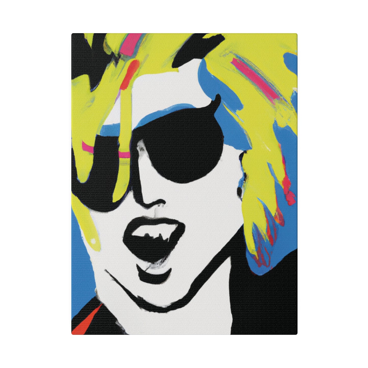 7500X - Rockstar Painting Print | Face | Abstract | Poster | Home Decor | Wall Art | Music Art | Canvas