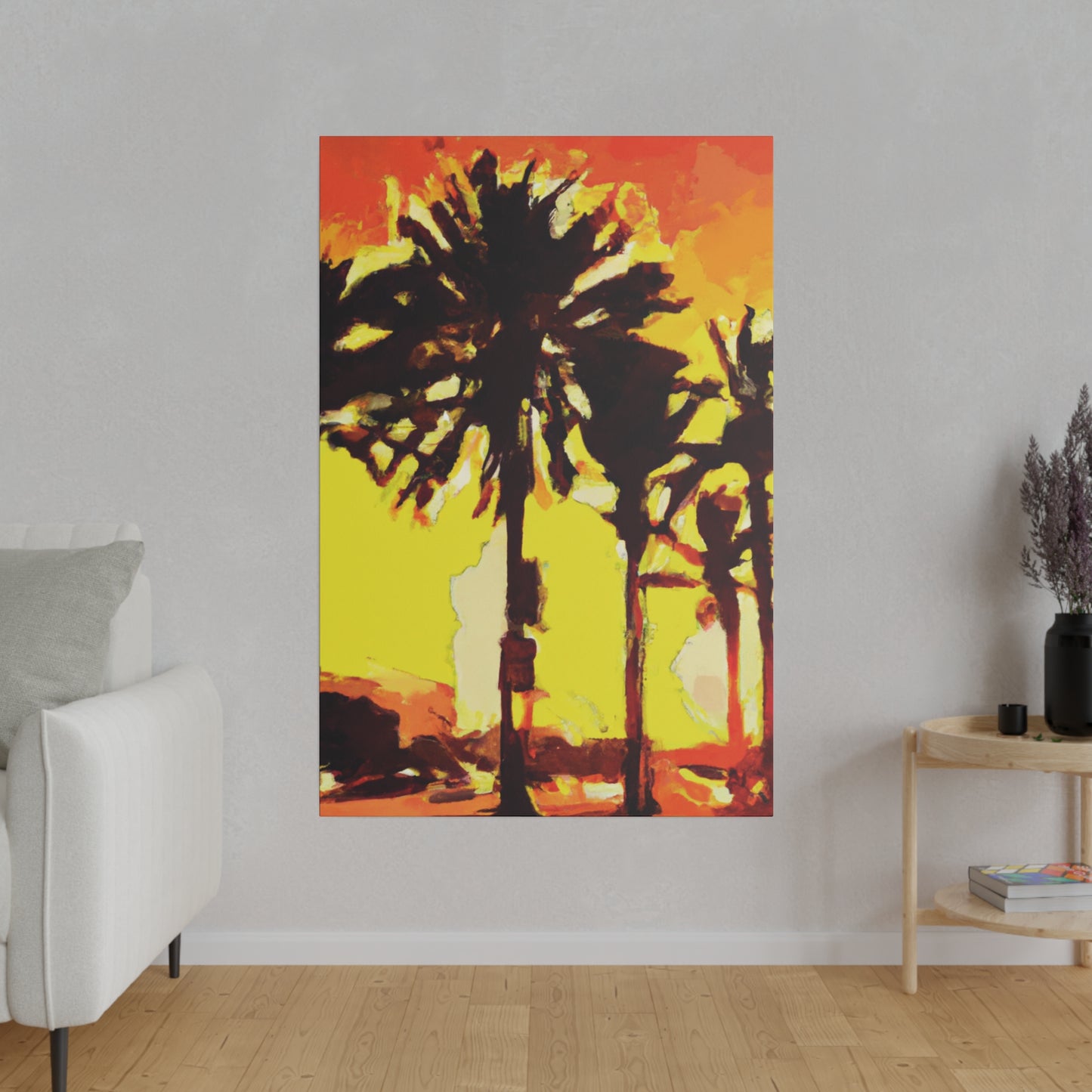 8336Q - Miami Beach Sunset Painting Print | Miami | Beach | Sunset | Poster | Home Decor | Wall Art | Canvas