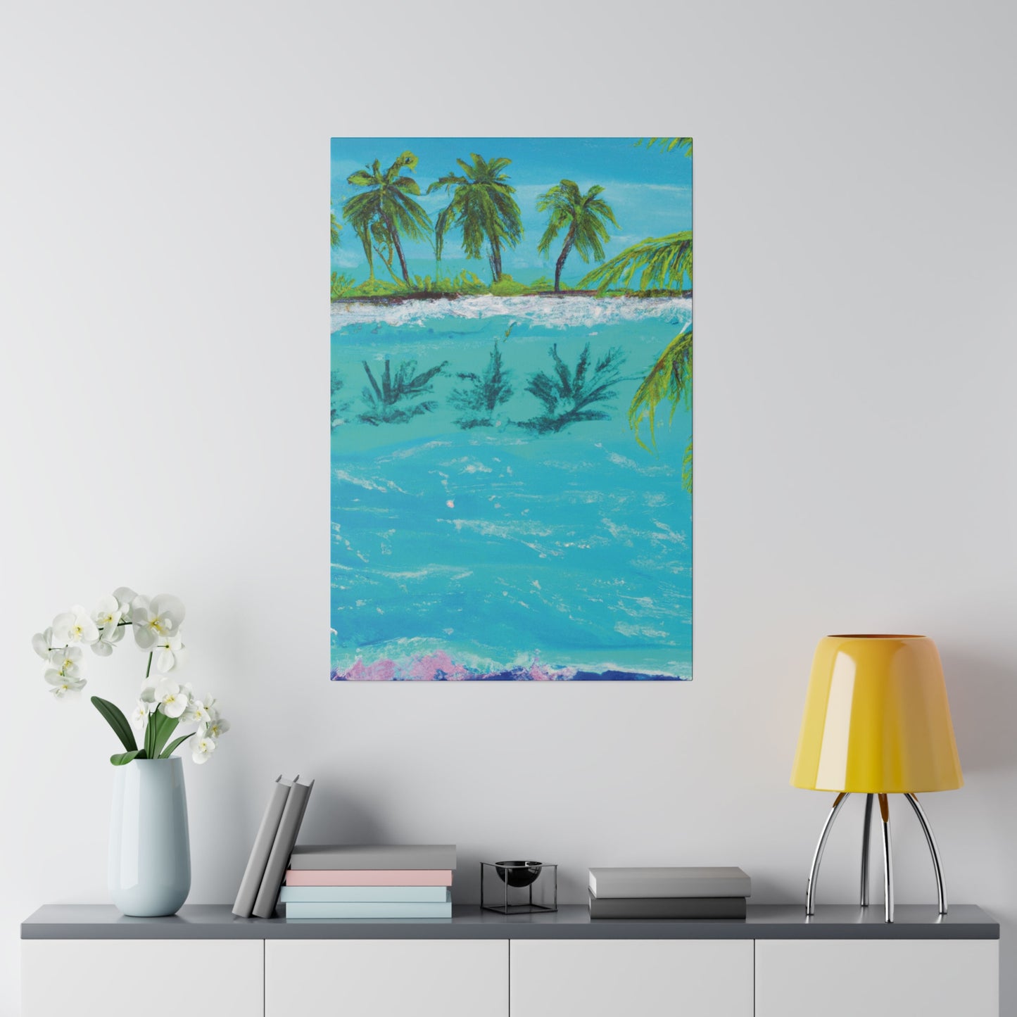 8321K - Bahamas Ocean Painting Print | Bahamas | Ocean | Beach | Poster | Home Decor | Wall Art | Canvas