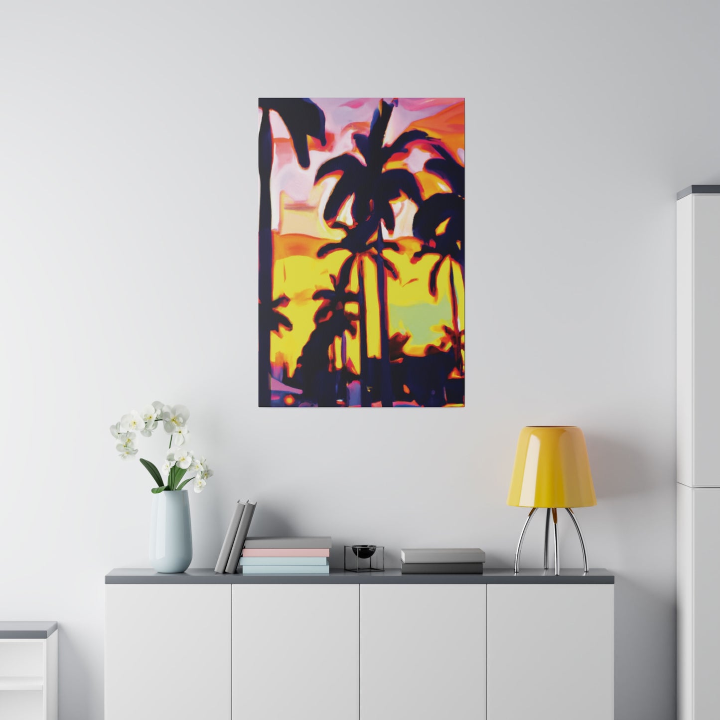 8254X - Miami Beach Sunset Painting Print | Miami | Beach | Sunset | Poster | Home Decor | Wall Art | Canvas