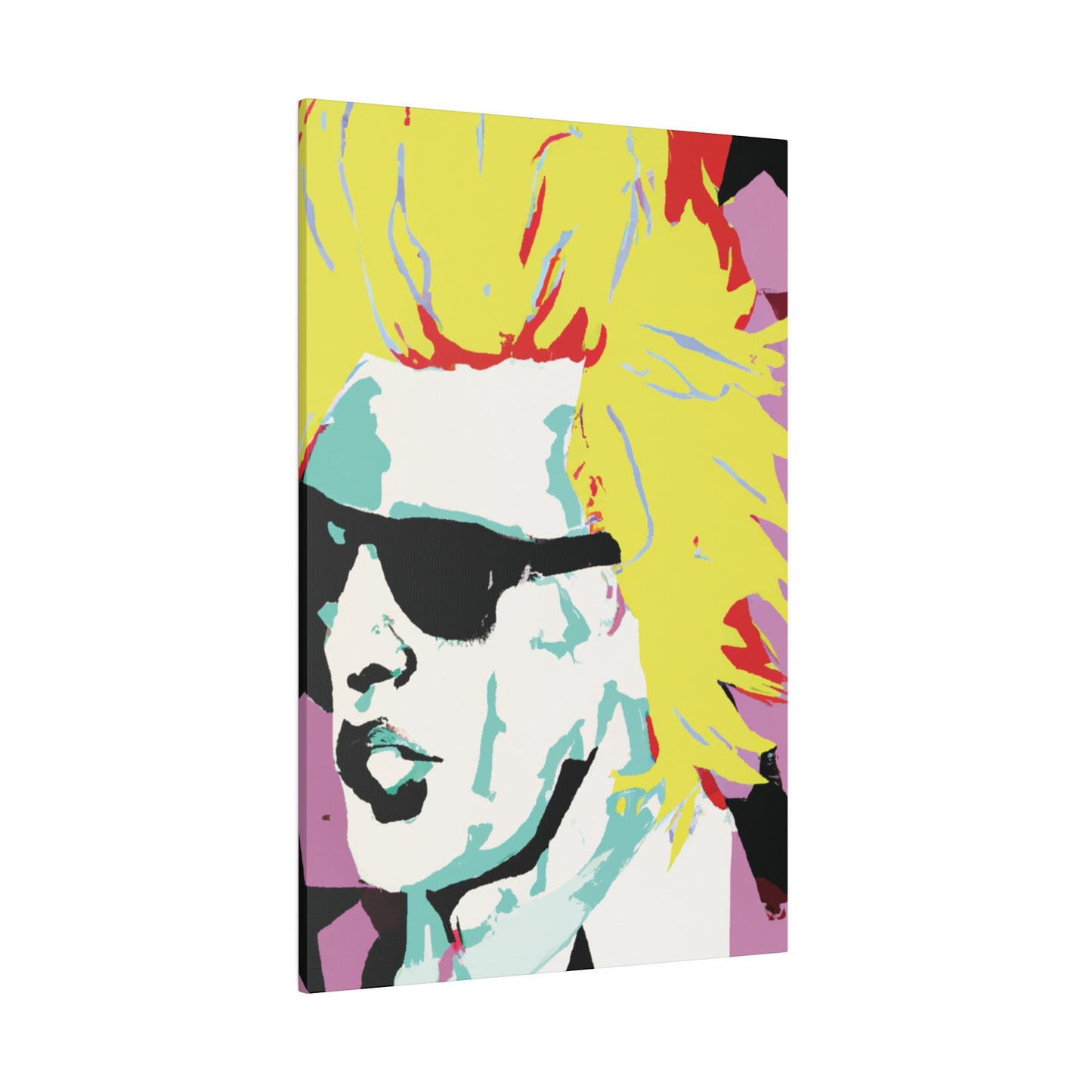 8282G - Rockstar Painting Print | Face | Abstract | Poster | Home Decor | Wall Art | Music Art | Canvas