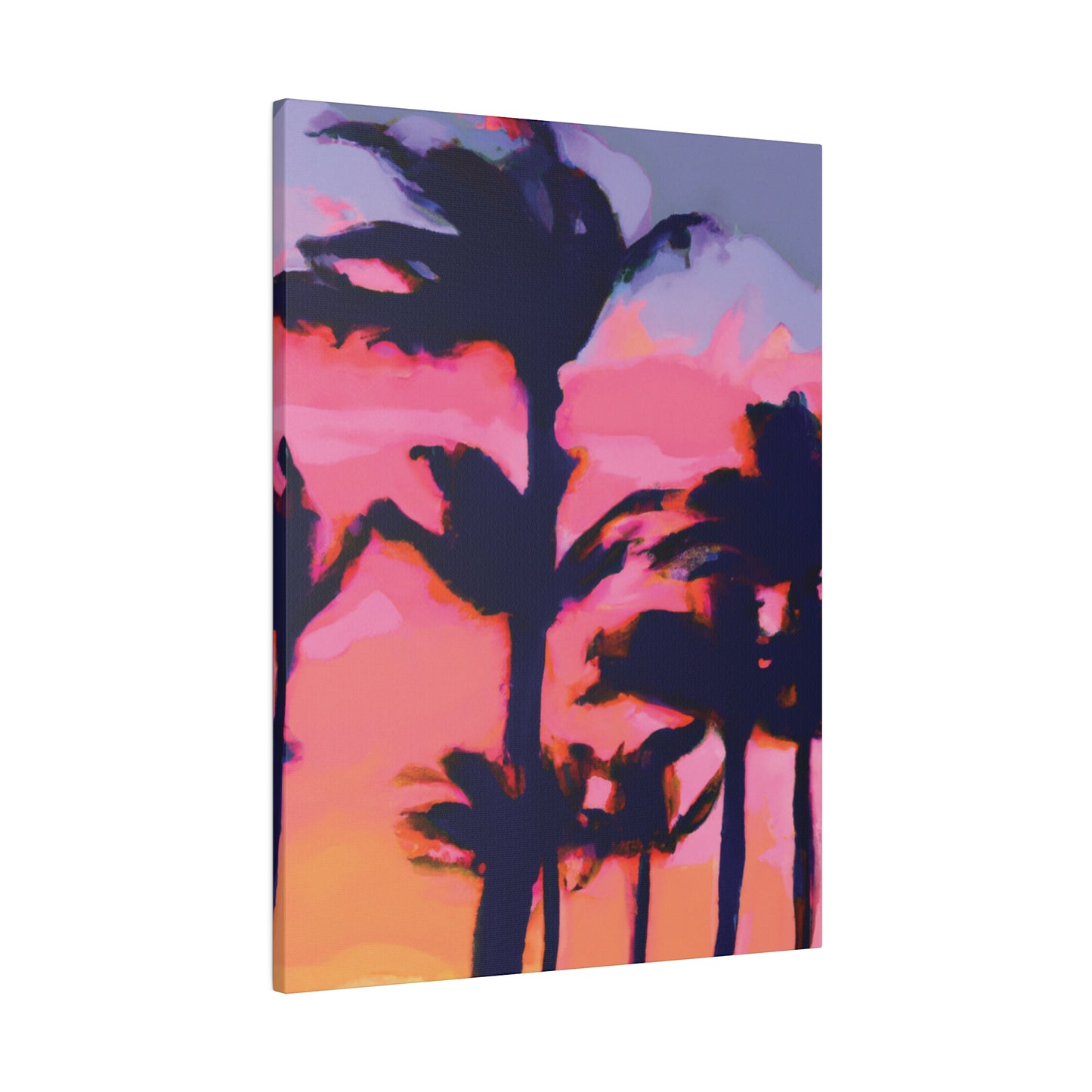 7993P - Miami Beach Sunset Painting Print | Miami | Beach | Sunset | Poster | Home Decor | Wall Art | Canvas