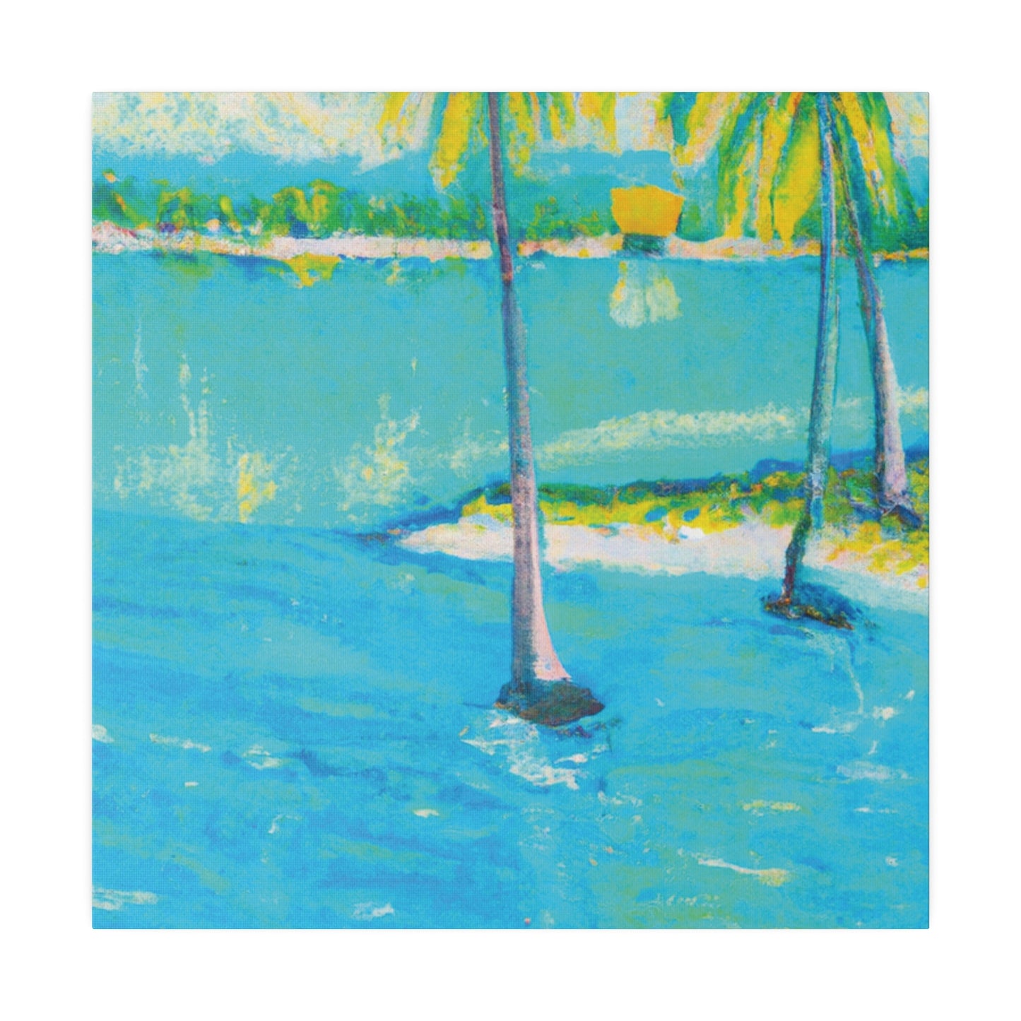 9652X - Bahamas Ocean Painting Print | Bahamas | Ocean | Beach | Poster | Home Decor | Wall Art | Canvas
