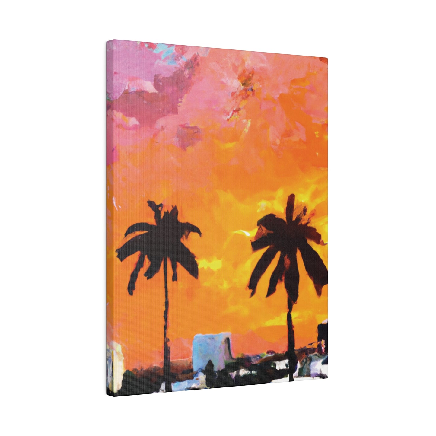 2759A - Miami Beach Sunset Painting Print | Miami | Beach | Sunset | Poster | Home Decor | Wall Art | Canvas