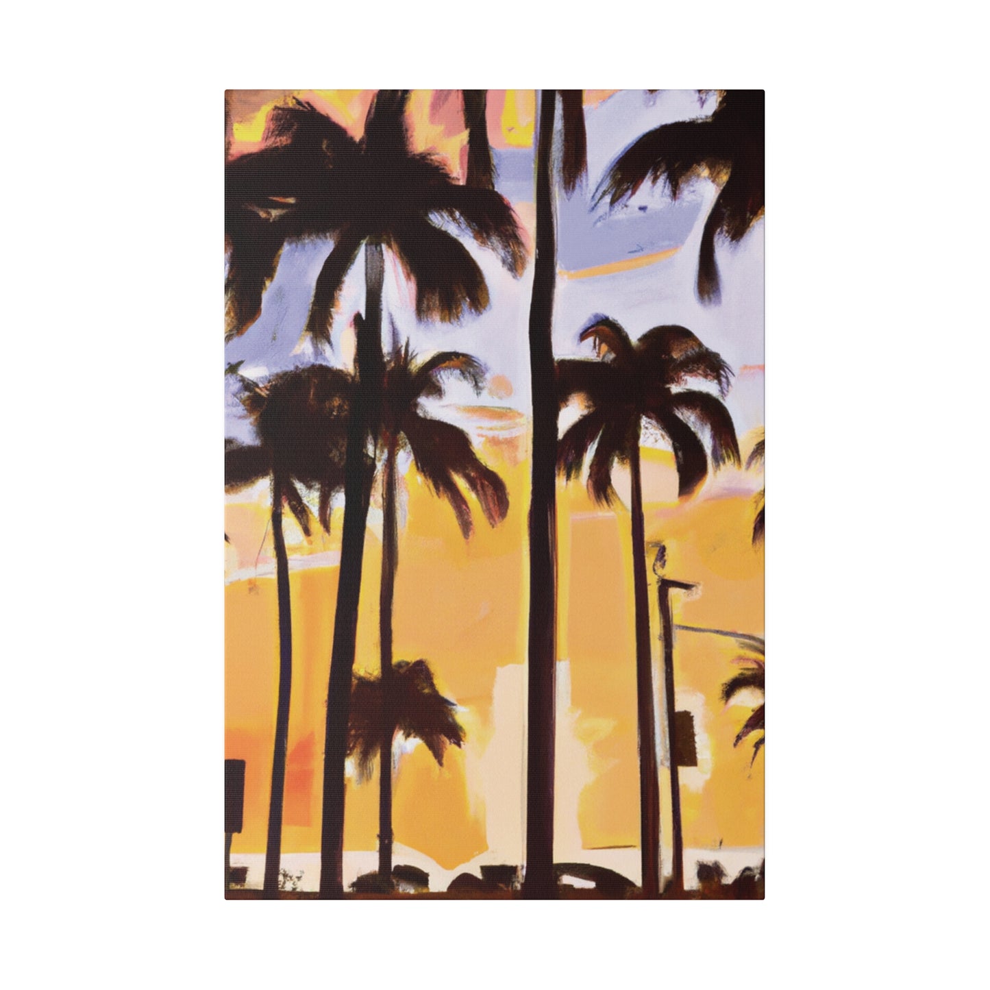 8392O - Miami Beach Sunset Painting Print | Miami | Beach | Sunset | Poster | Home Decor | Wall Art | Canvas