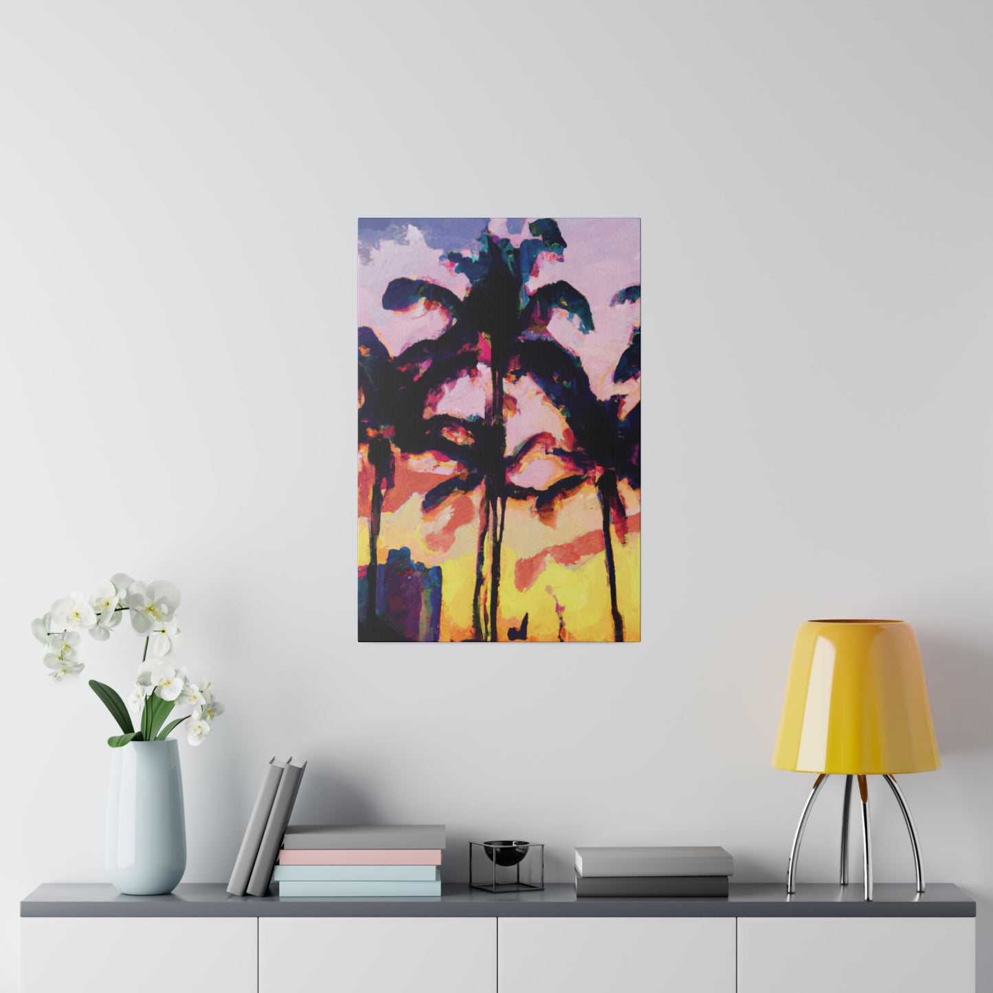 3398S - Miami Beach Sunset Painting Print | Miami | Beach | Sunset | Poster | Home Decor | Wall Art | Canvas