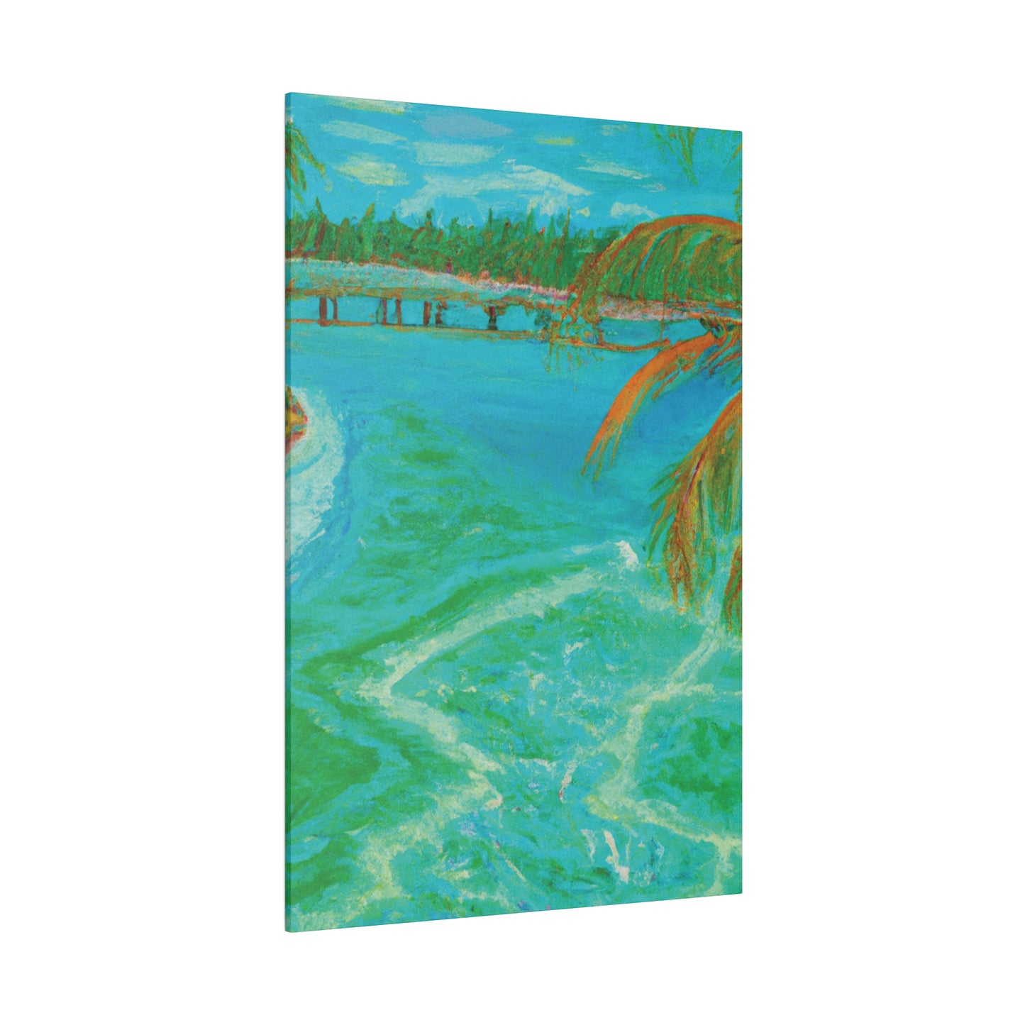 8864B - Bahamas Ocean Painting Print | Bahamas | Ocean | Beach | Poster | Home Decor | Wall Art | Canvas